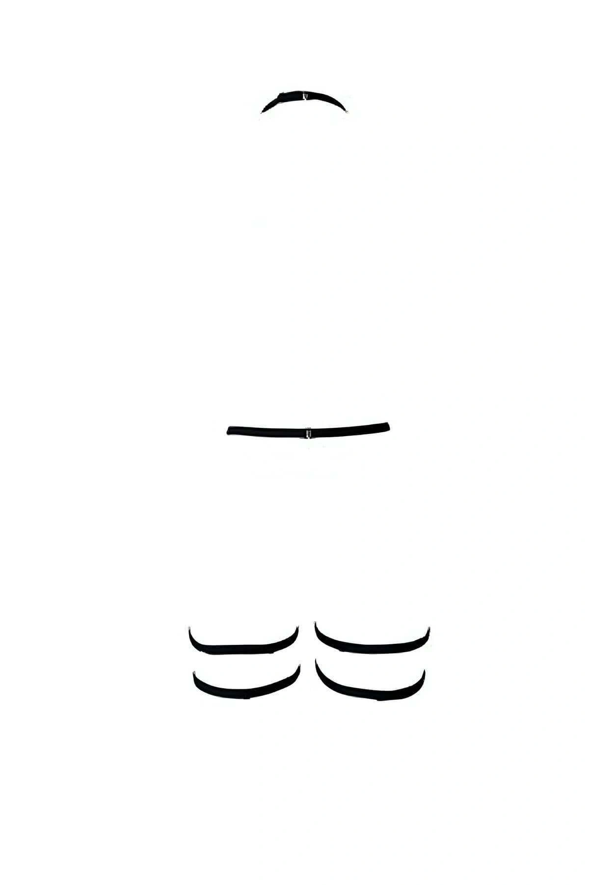 Bel - Boyun Ve Bacaktan Bağlamalı Harness Jartiyer - Brf150