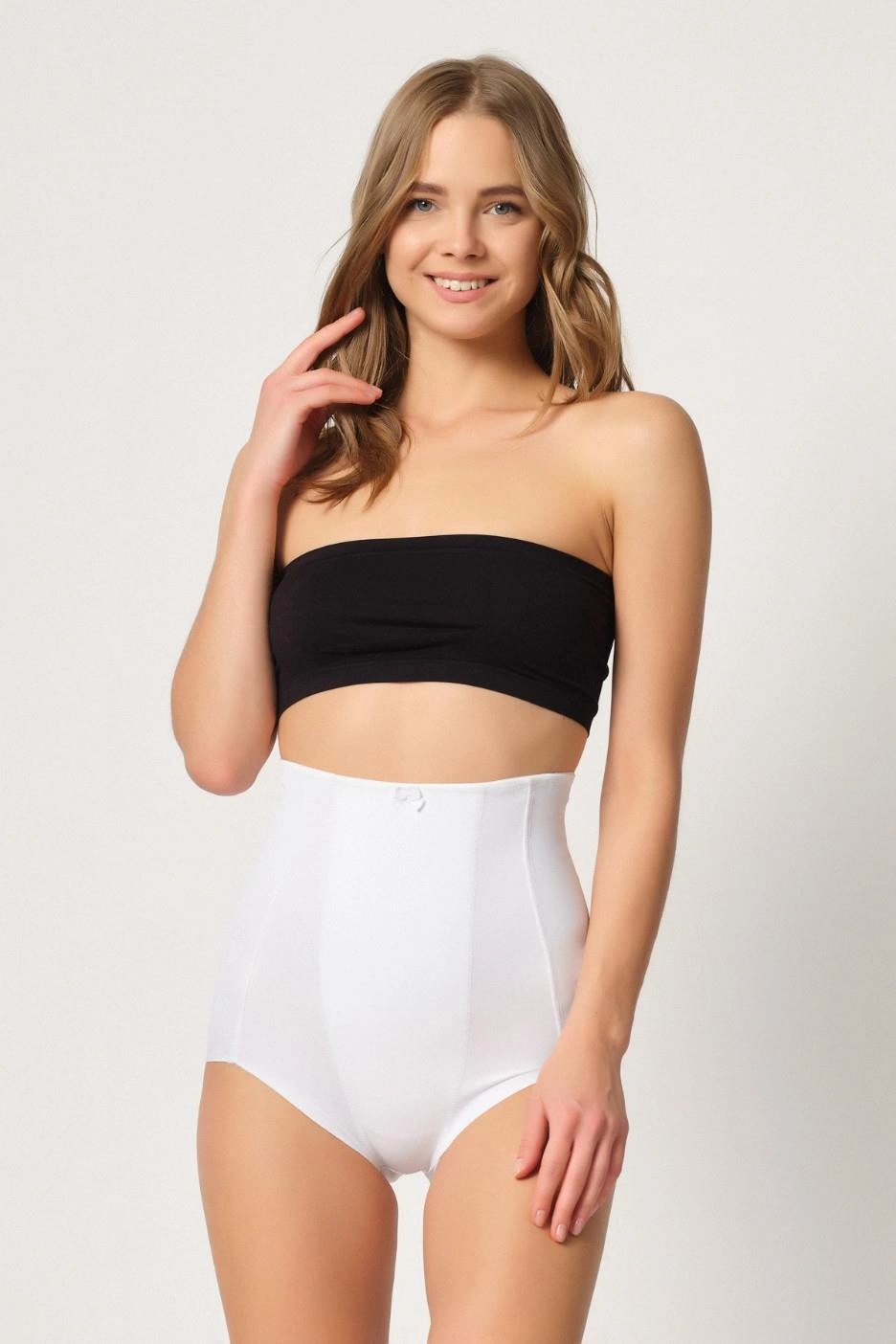 Beyaz Mı Emay 2920 Yüksek Bel Karın Desteklı Slip Lazer Korse