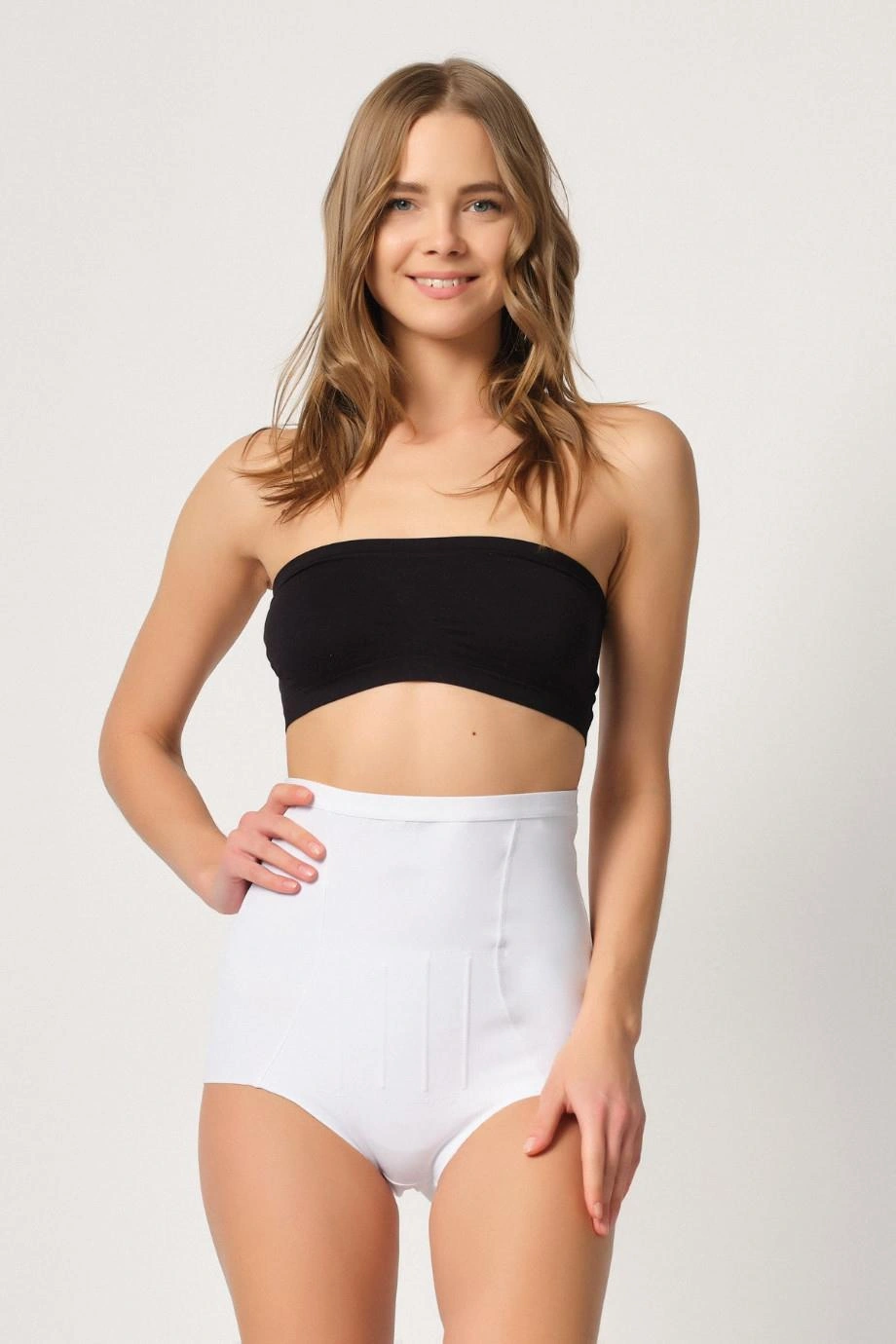Beyaz Mı Emay 2931 Karın Balen Destekli Slip Lazer Korse