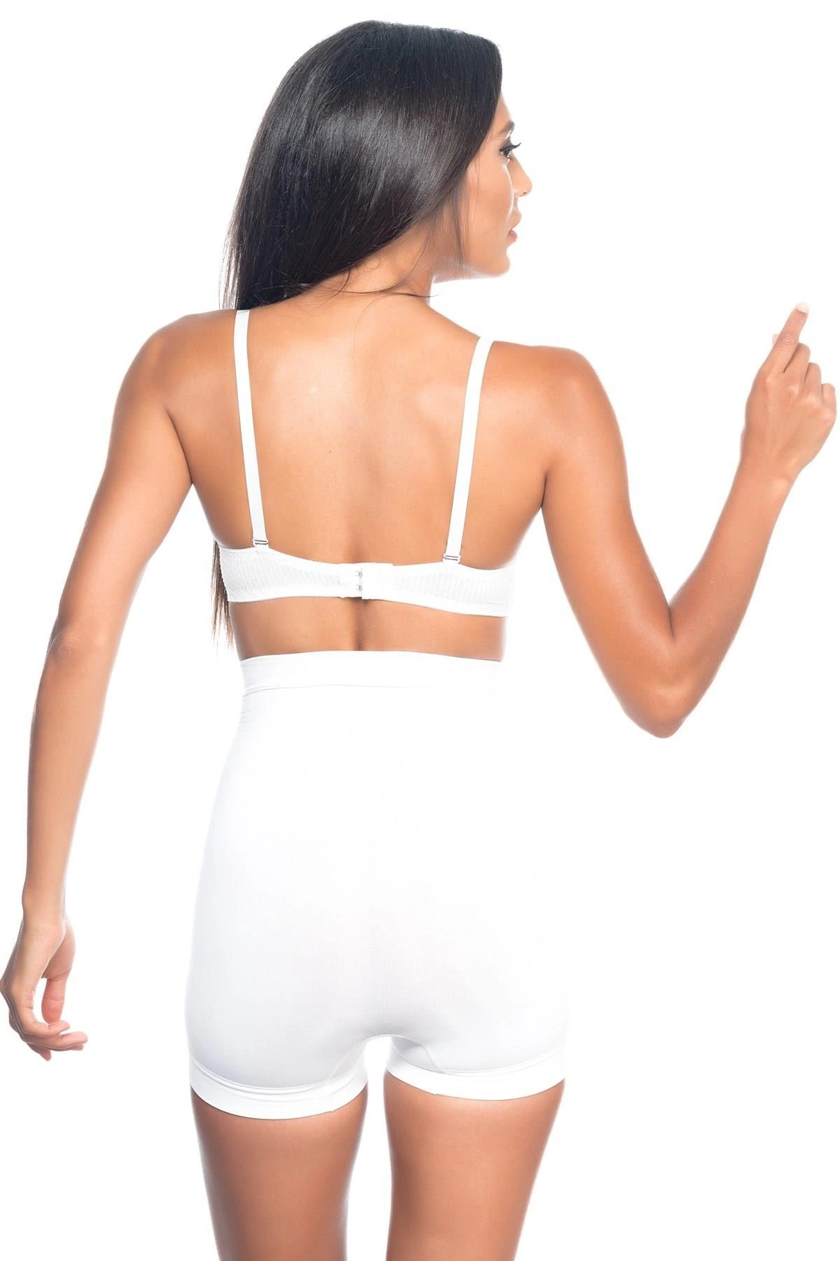 Beyaz Mı Emay 7027 Düşük Bel Boxer Korse