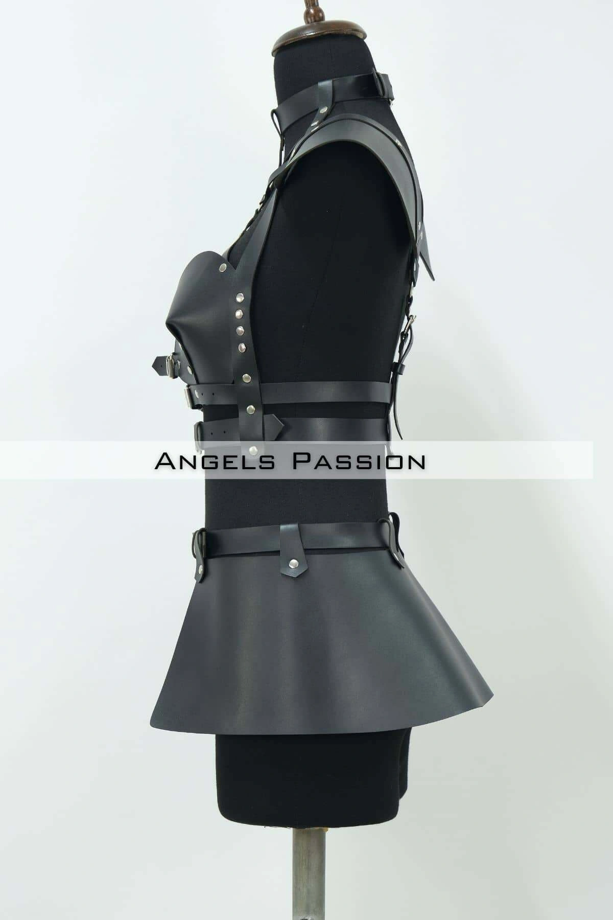 Deri Elbise Harness, Deri Etek Ve Göğüs Elbise - Brf1371