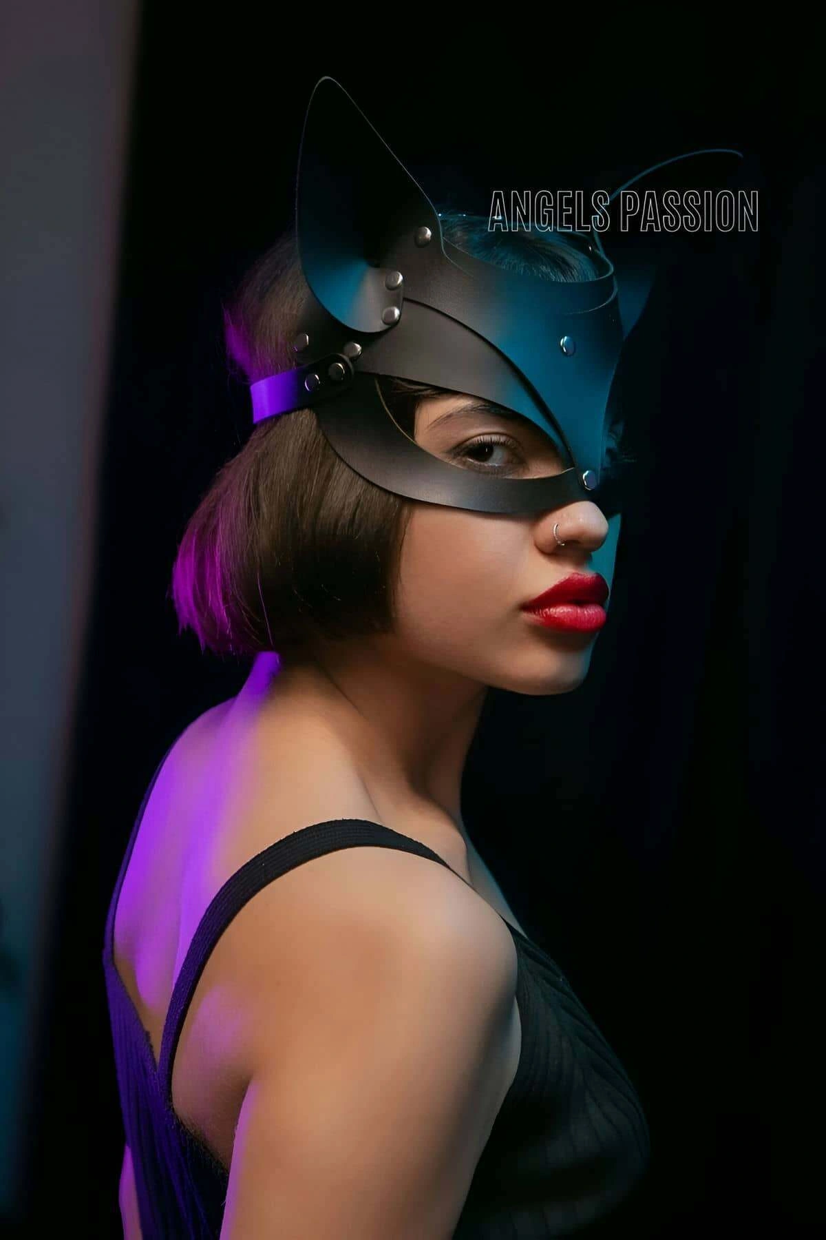 Deri Kedi Maske, Deri Maske, Maske Çeşitleri - Brf557