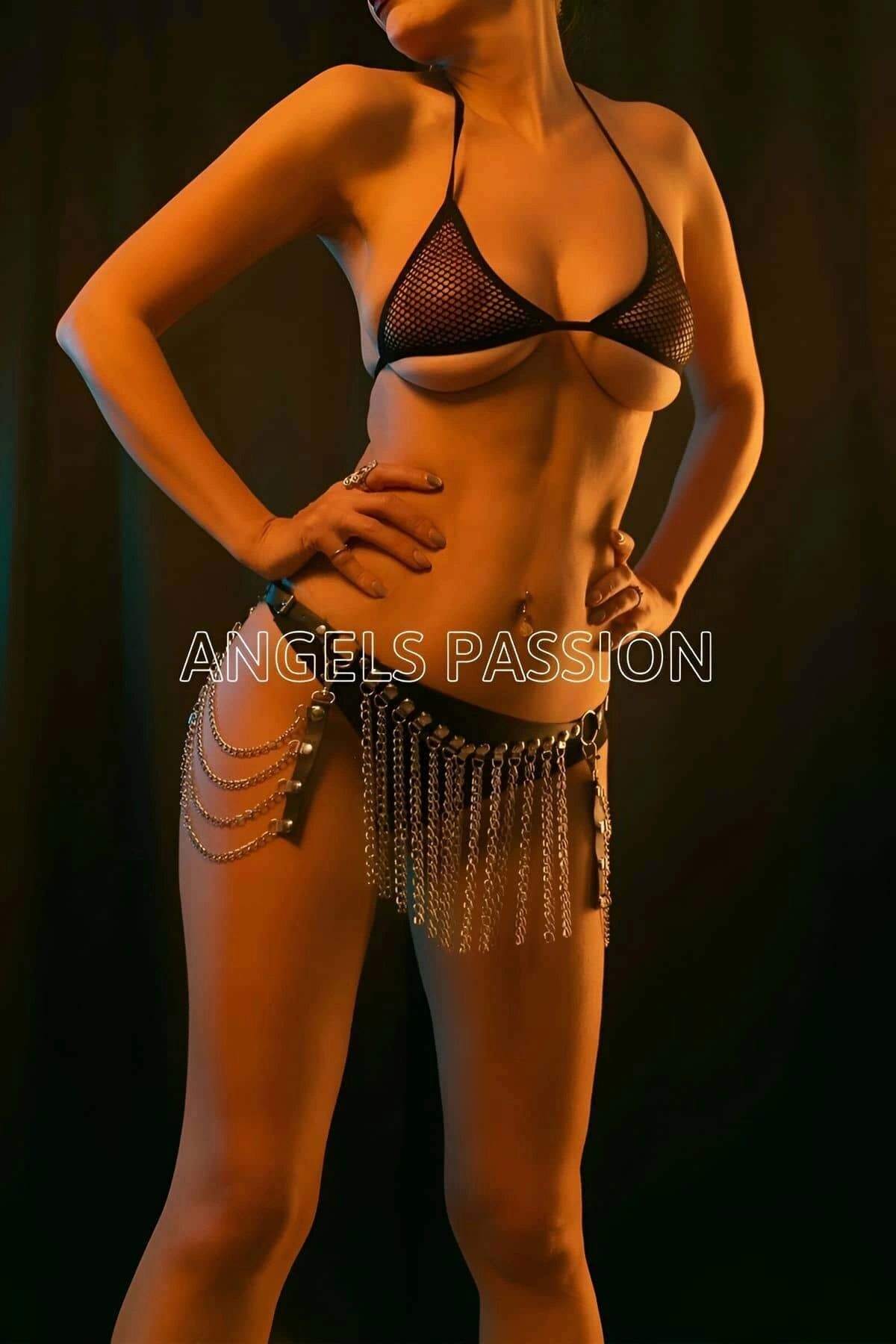 Deri Zincirli Etek Fantezi Giyim