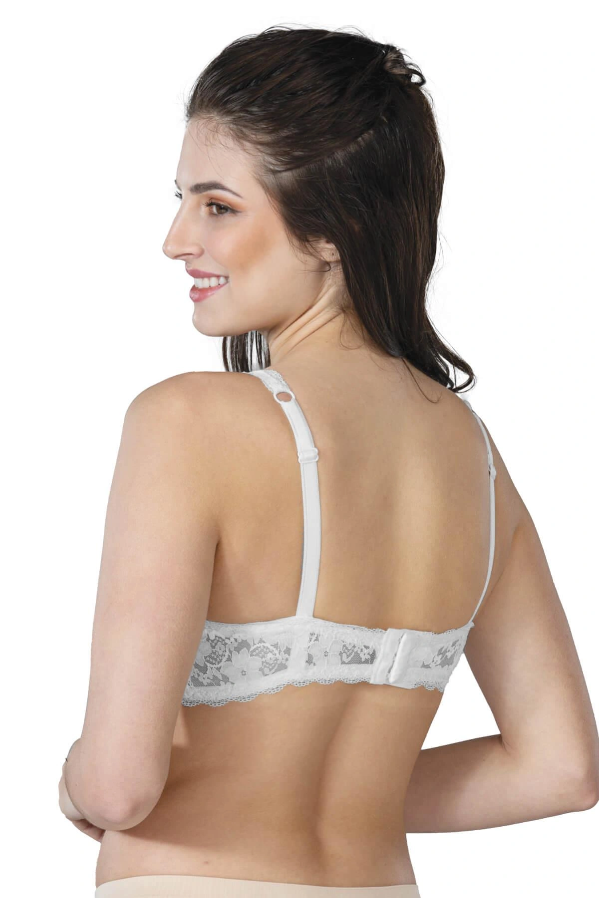 Ekru Mı Emay 188 C Pedli Dantelli Telli Toparlayıcı Sütyen