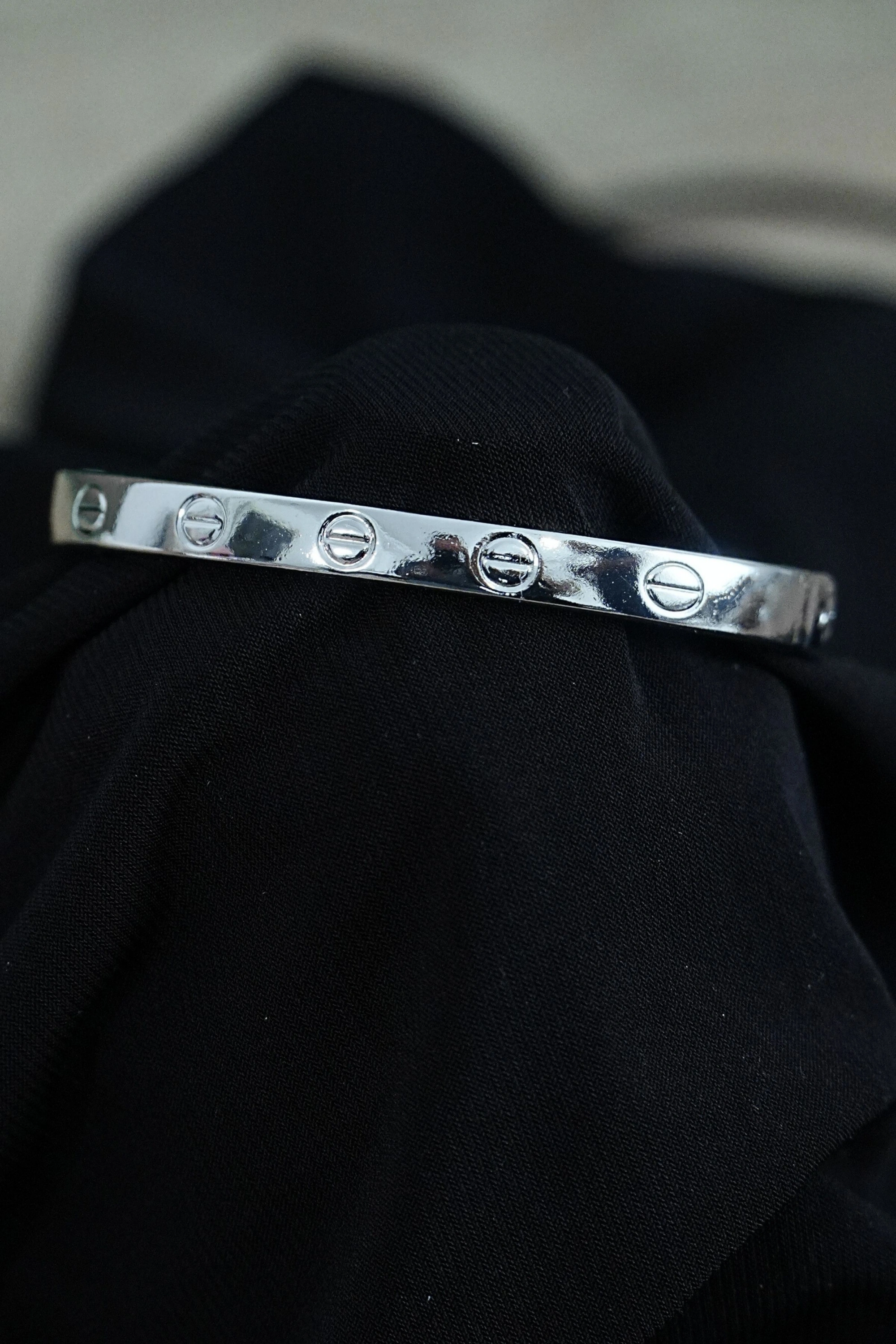 Gümüş Renk Çivi Kombin Bileklik Seti 2 Adet