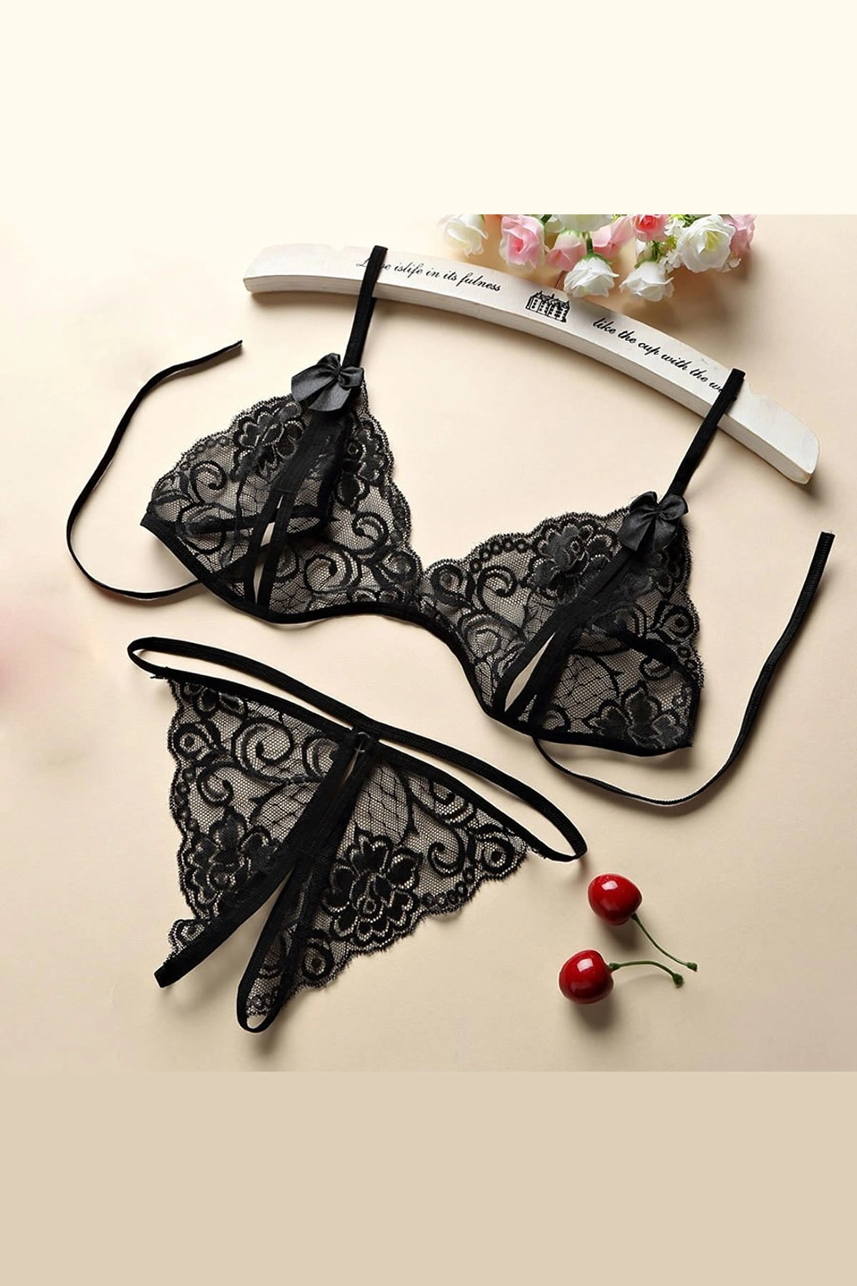 Kadın Dantelli Sütyen Külot Takımı 5li Set