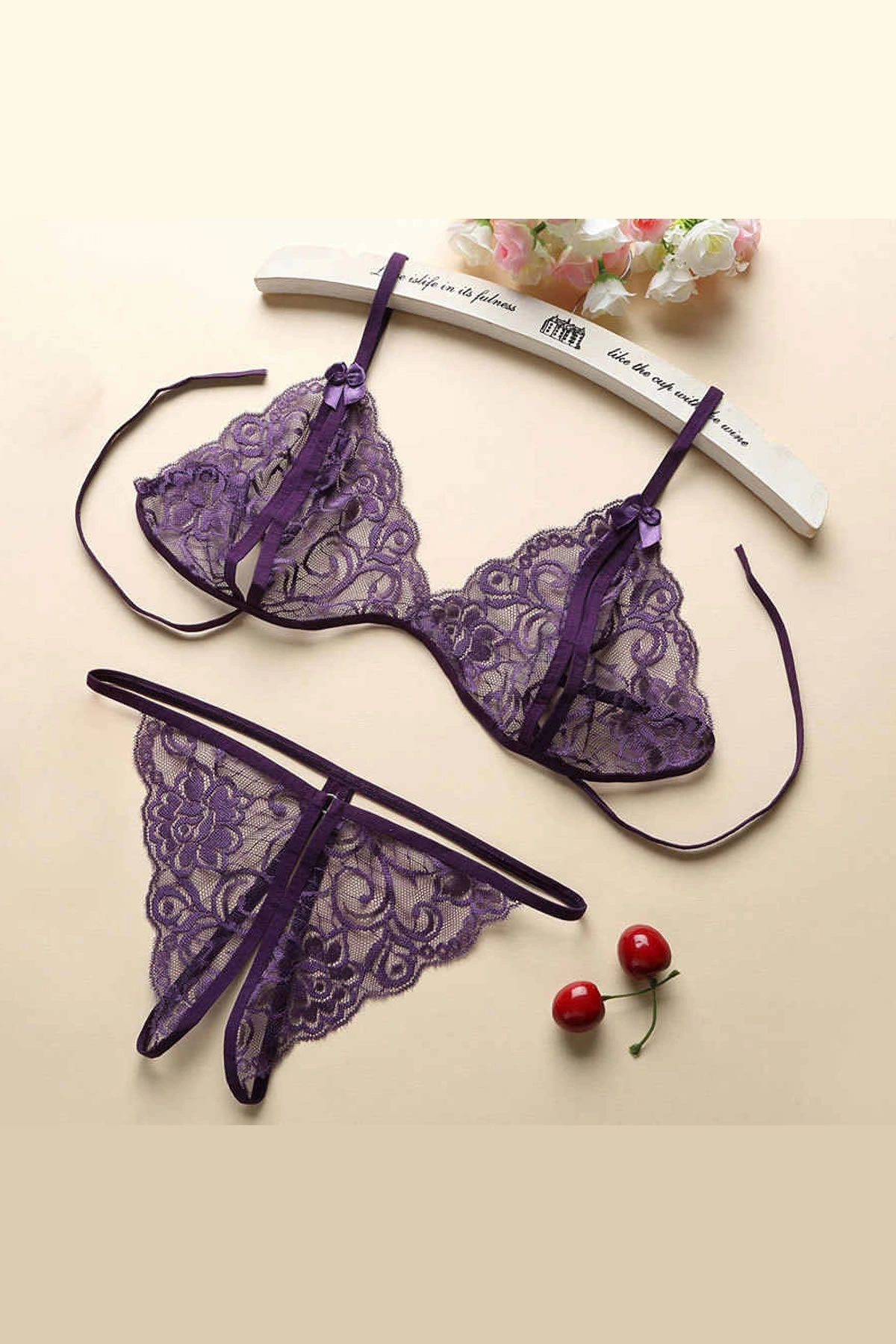 Kadın Dantelli Sütyen Külot Takımı 5li Set