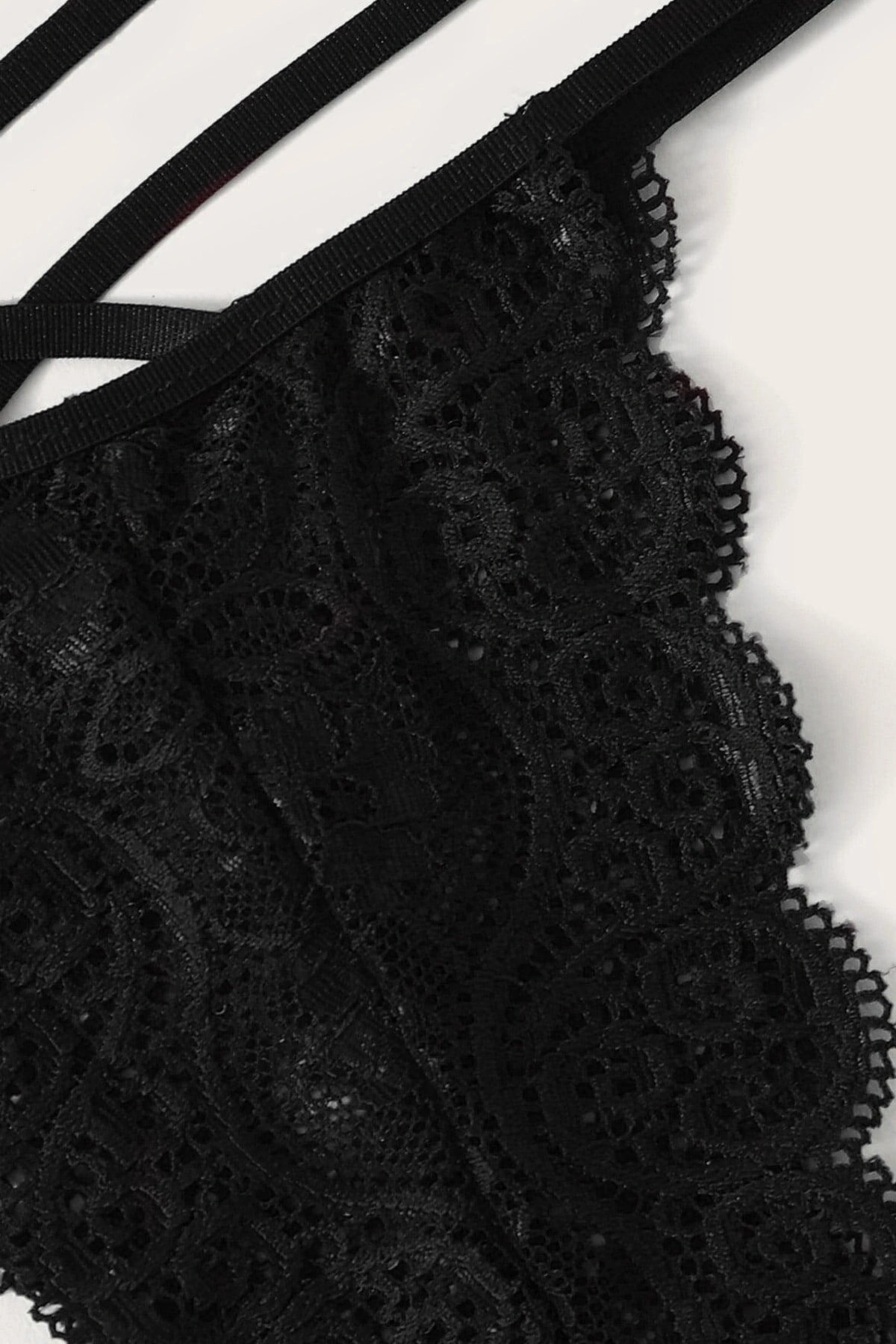 Kadın Siyah Dantel Sütyen Külot Takımı