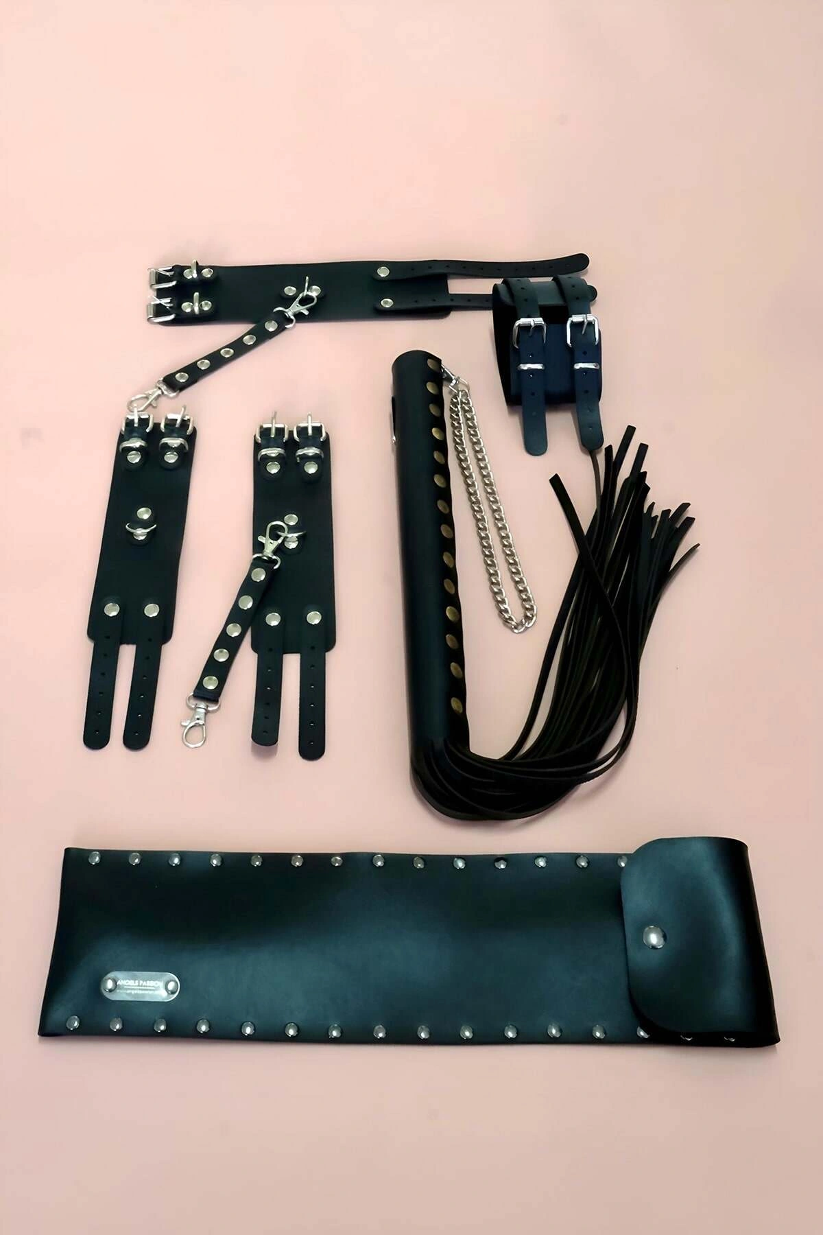 Kelepçe Kırbaç Takım 3lü Set, El - Ayak Kelepçesi, Kırbaç - Brf1305