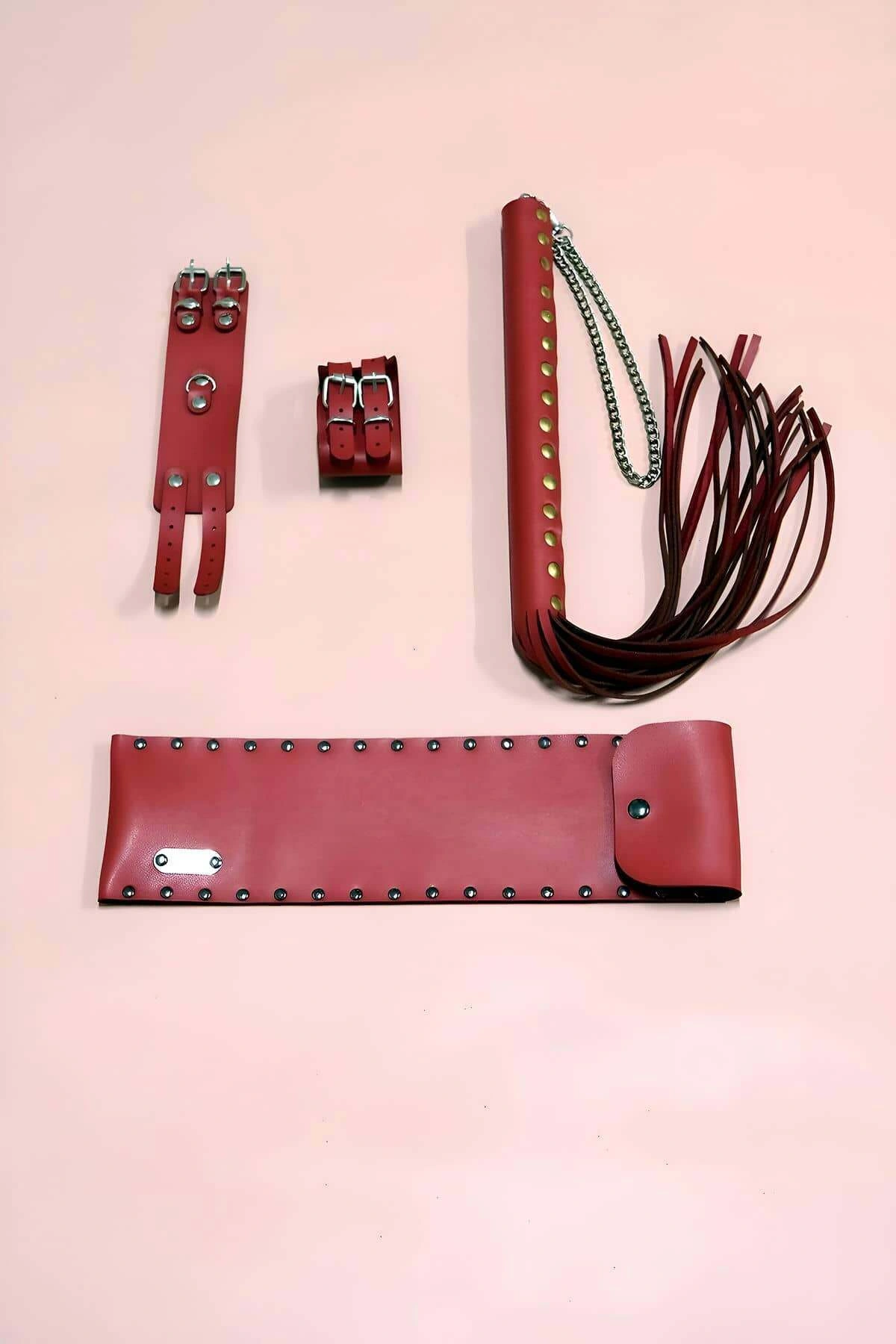 Kırbaç - Kelepçe Set, Kırbaç Takım, Fantezi Kelepçe Takım - Brf1304