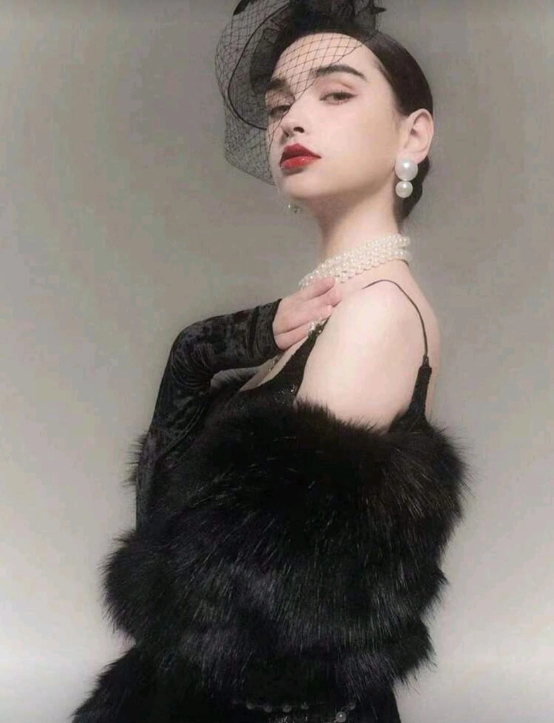 Kürk Orijinal Siyah Seksi Omuzluk Şık Kürk