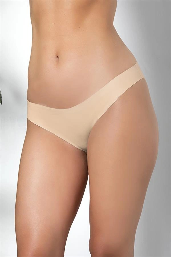 Lesca 3lü Dikişsiz, İz Yapmaz, Lazer Kesim, Slip Külot Cappucino (brf21261)