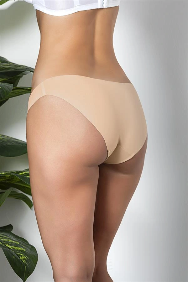 Lesca 3lü Dikişsiz, İz Yapmaz, Lazer Kesim, Slip Külot Cappucino (brf21261)