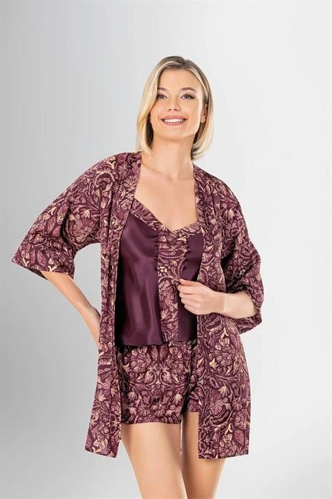 Lesca 3lü Şort Takımı Desenli