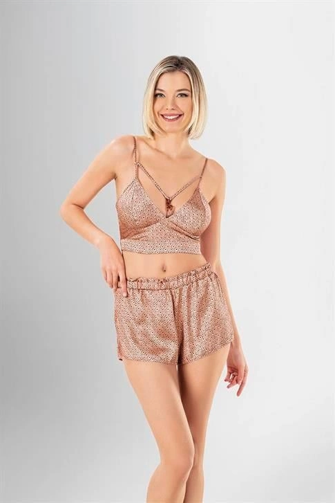Lesca 3lü Şort Takımı Desenli