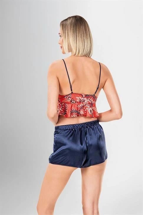 Lesca 3lü Şort Takımı Desenli