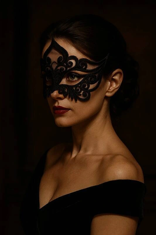 Lesca Dantel Maskeli Balo Maskesi