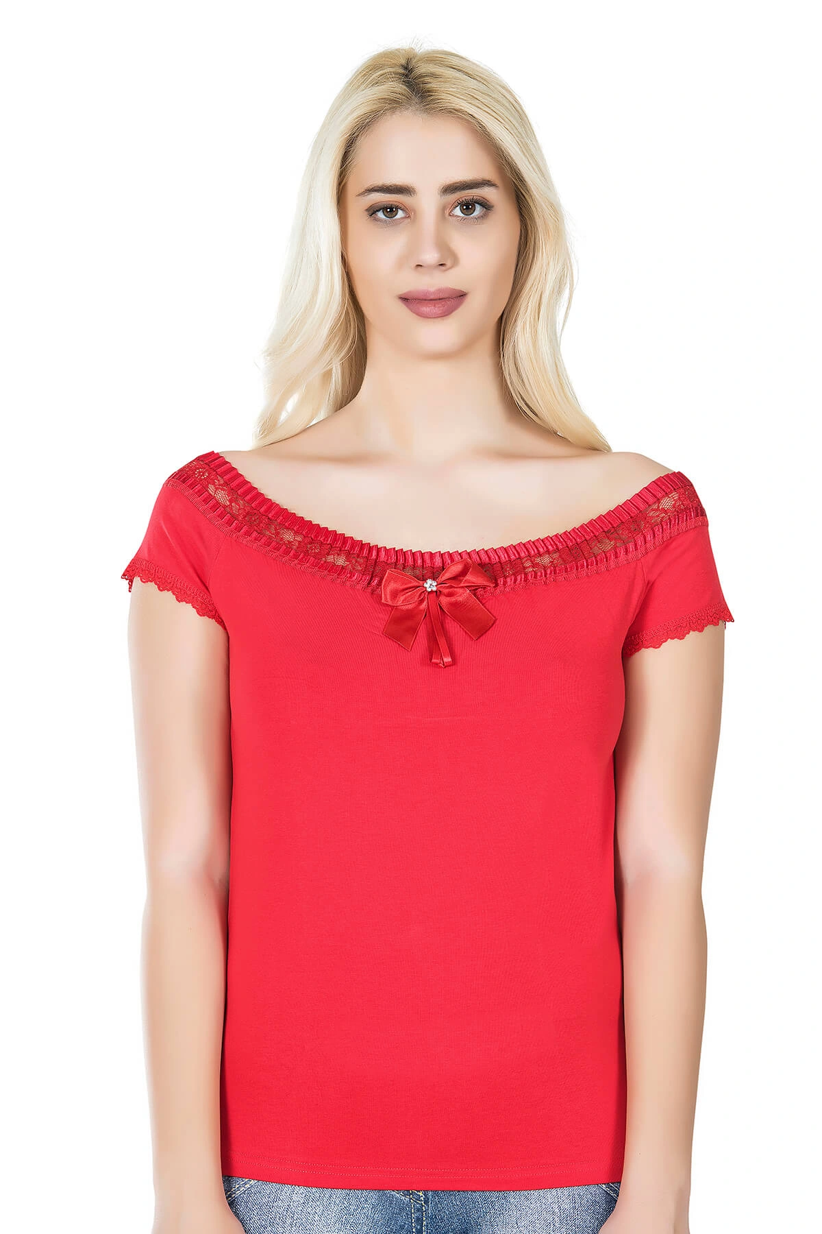 Lesca Dantelli Kadın Tişört 259