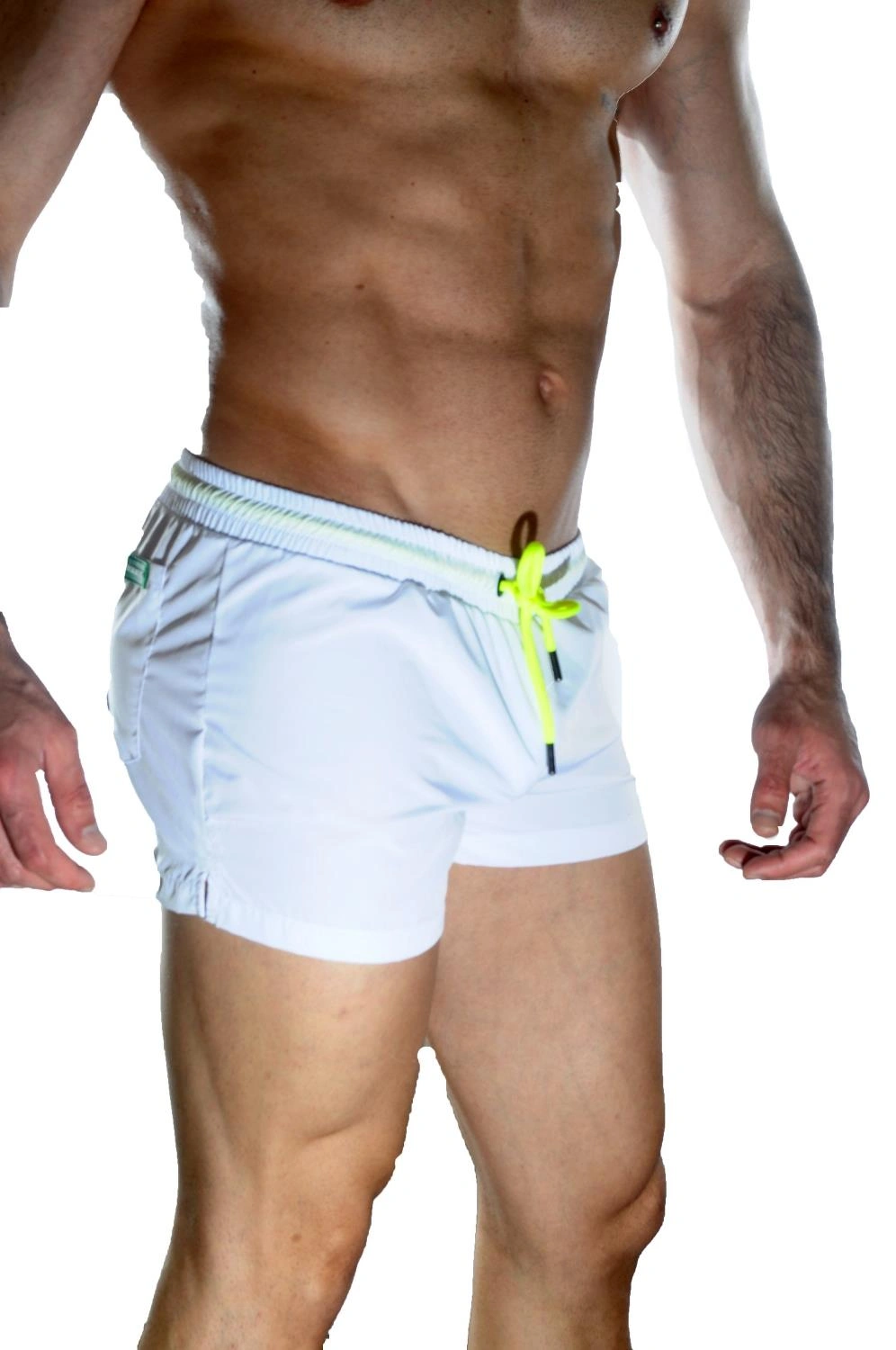 Lesca Erkek Beyaz Mini Mayo Short