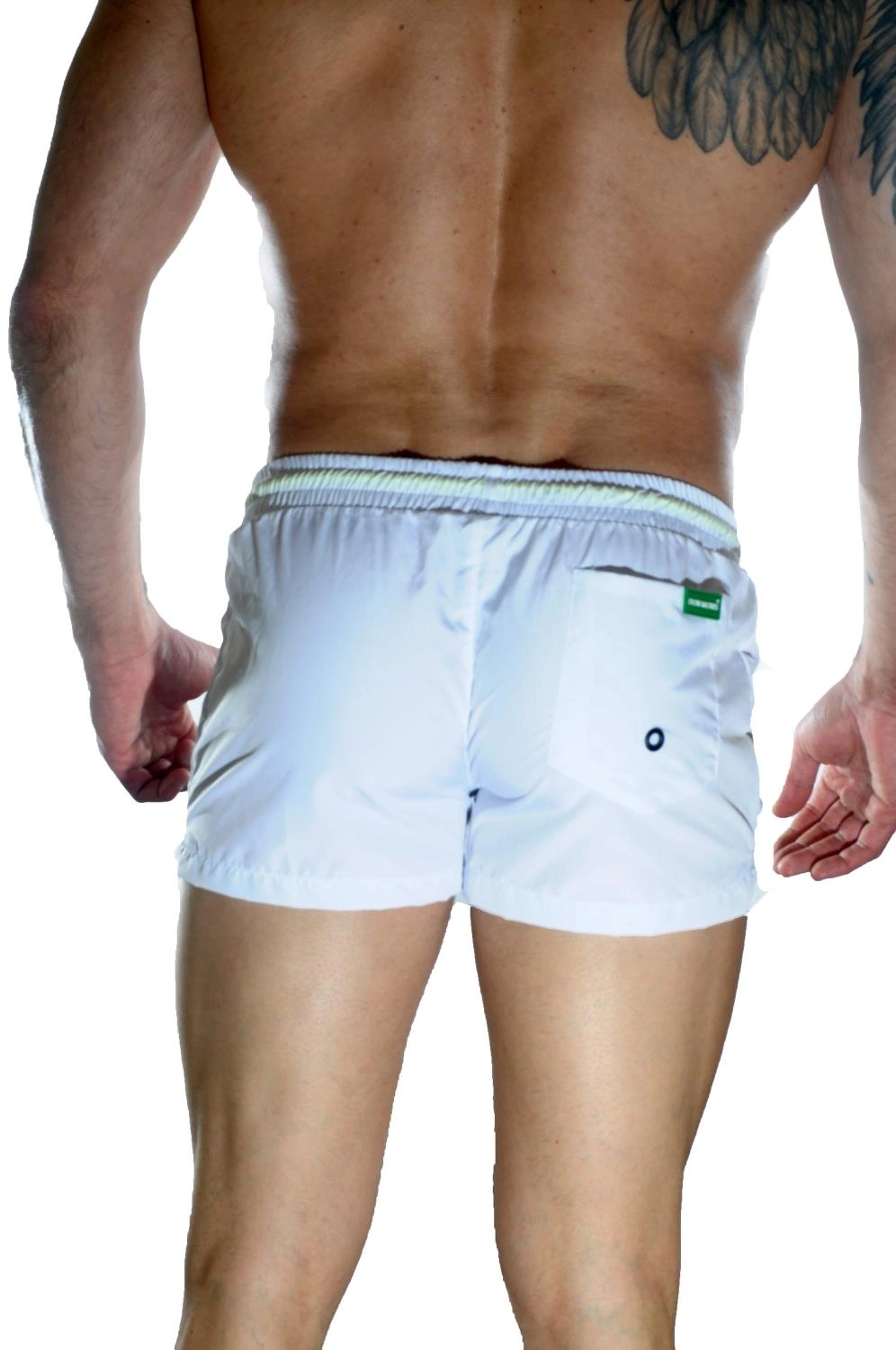 Lesca Erkek Beyaz Mini Mayo Short