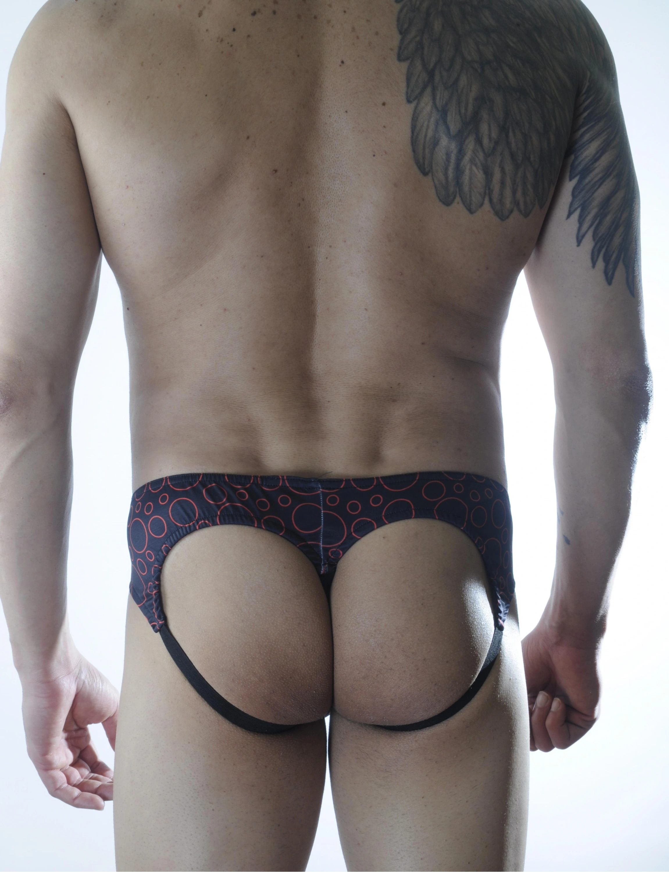 Lesca Erkek Daire Desenli Fantezi Jockstrap