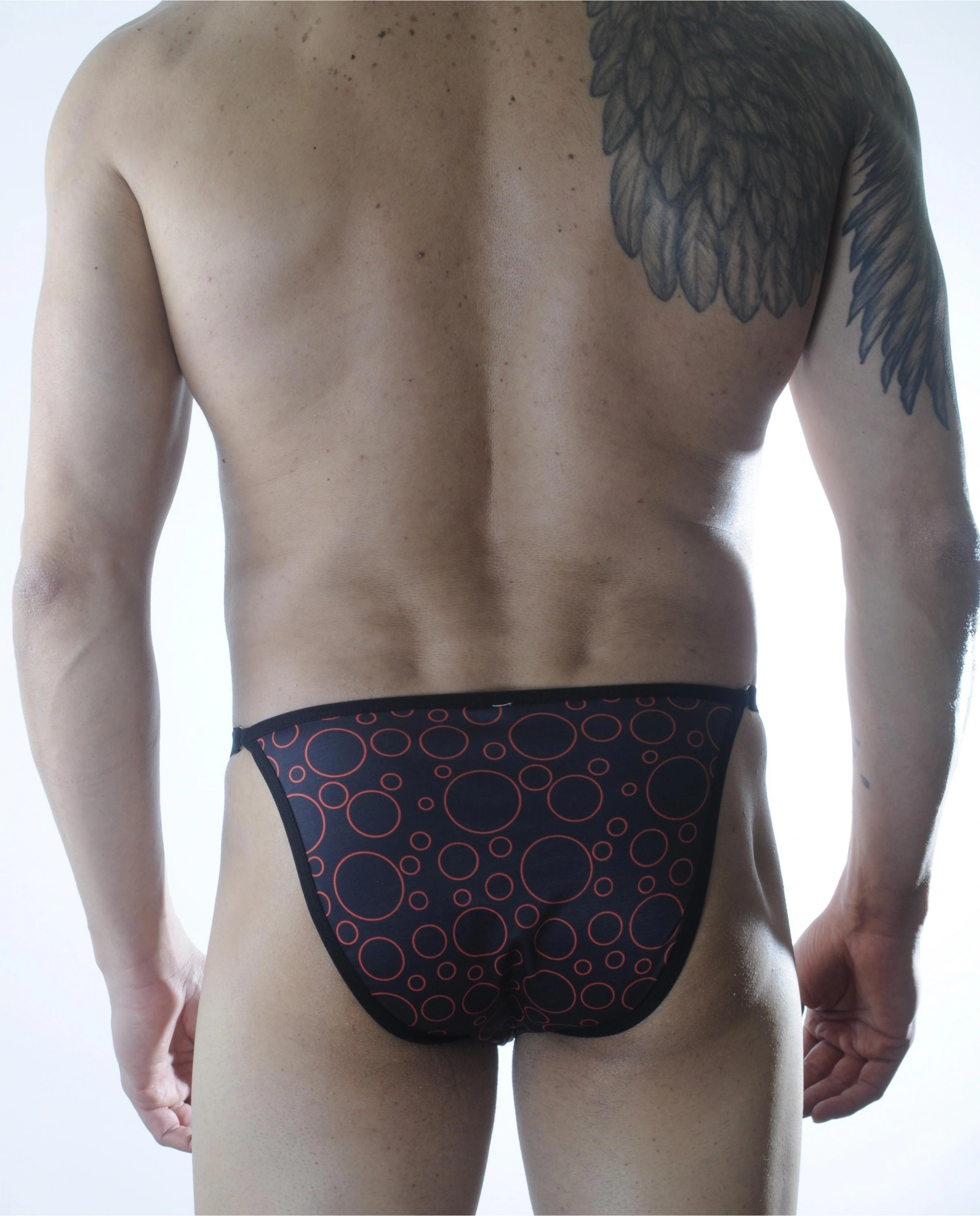 Lesca Erkek Metalli Daire Desenli Slip