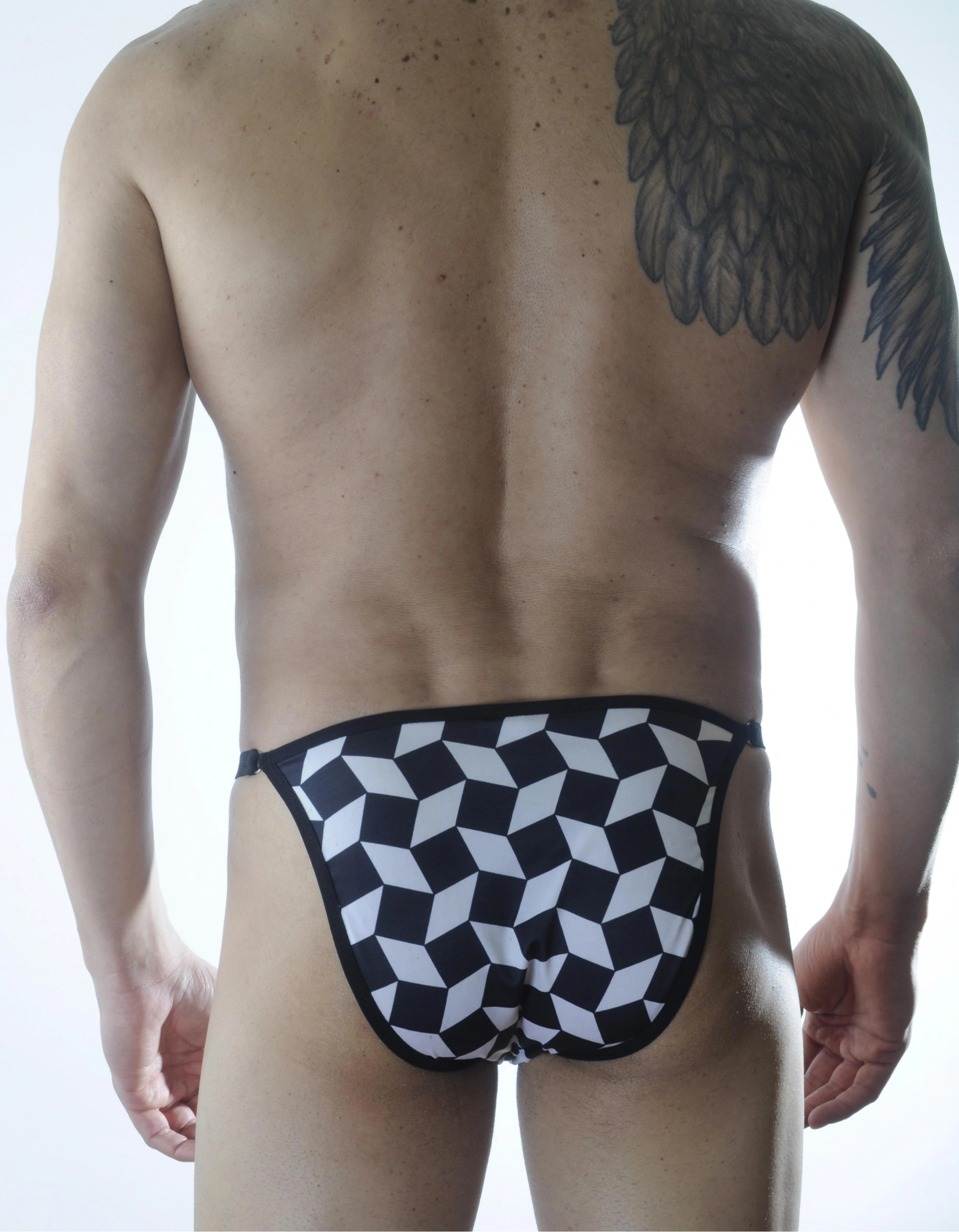 Lesca Erkek Metalli Küp Desenli Slip İç Çamaşırı