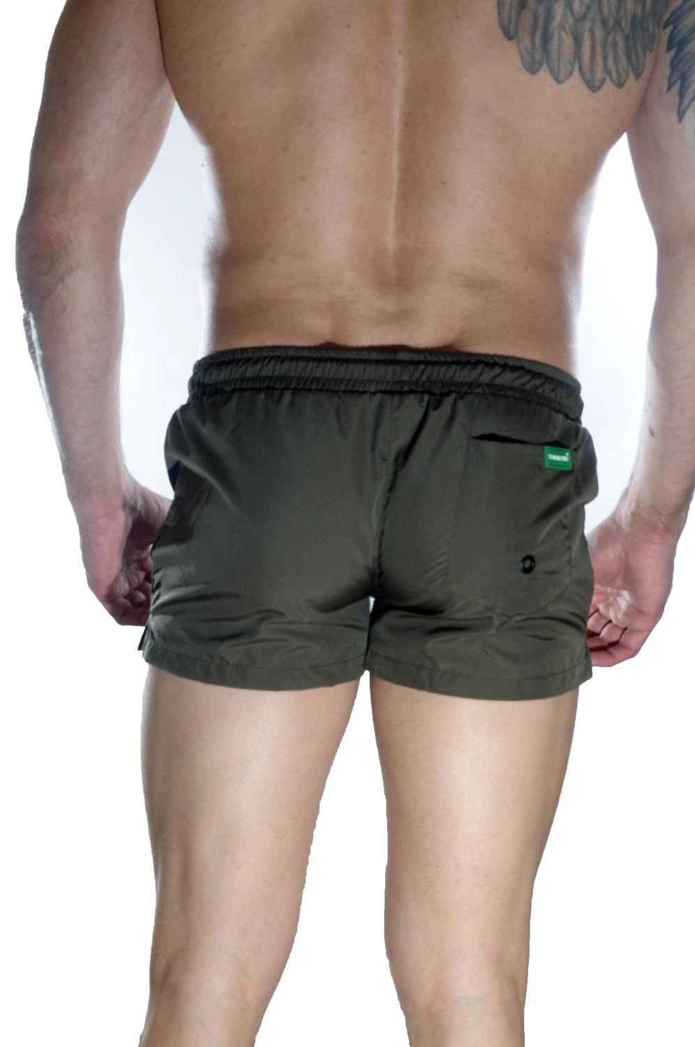 Lesca Erkek Yeşil Mini Mayo Short