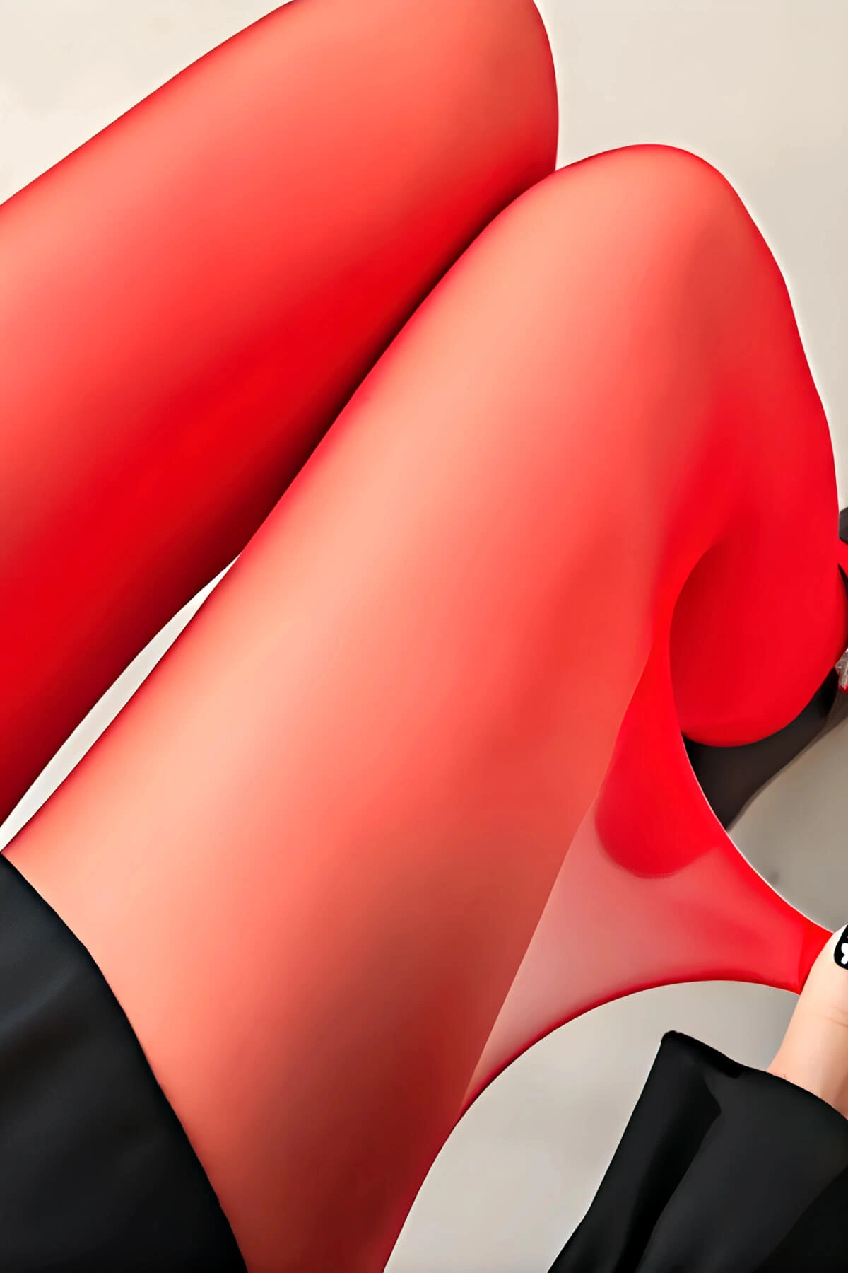 Lesca Kırmızı Külotlu Çorap 20 Den