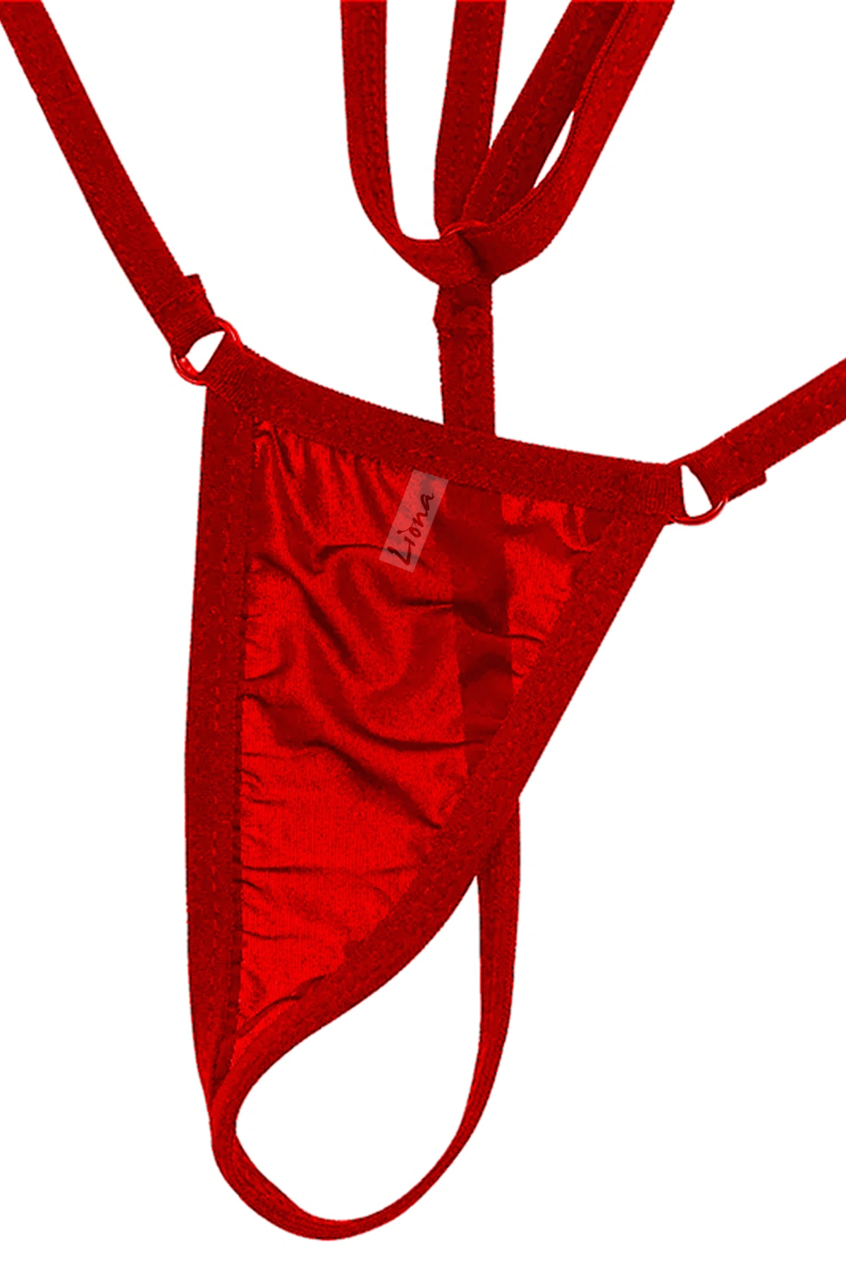 Lesca Lesca Kadın Kırmızı Askılı Fantezi G String İç Çamaşırı