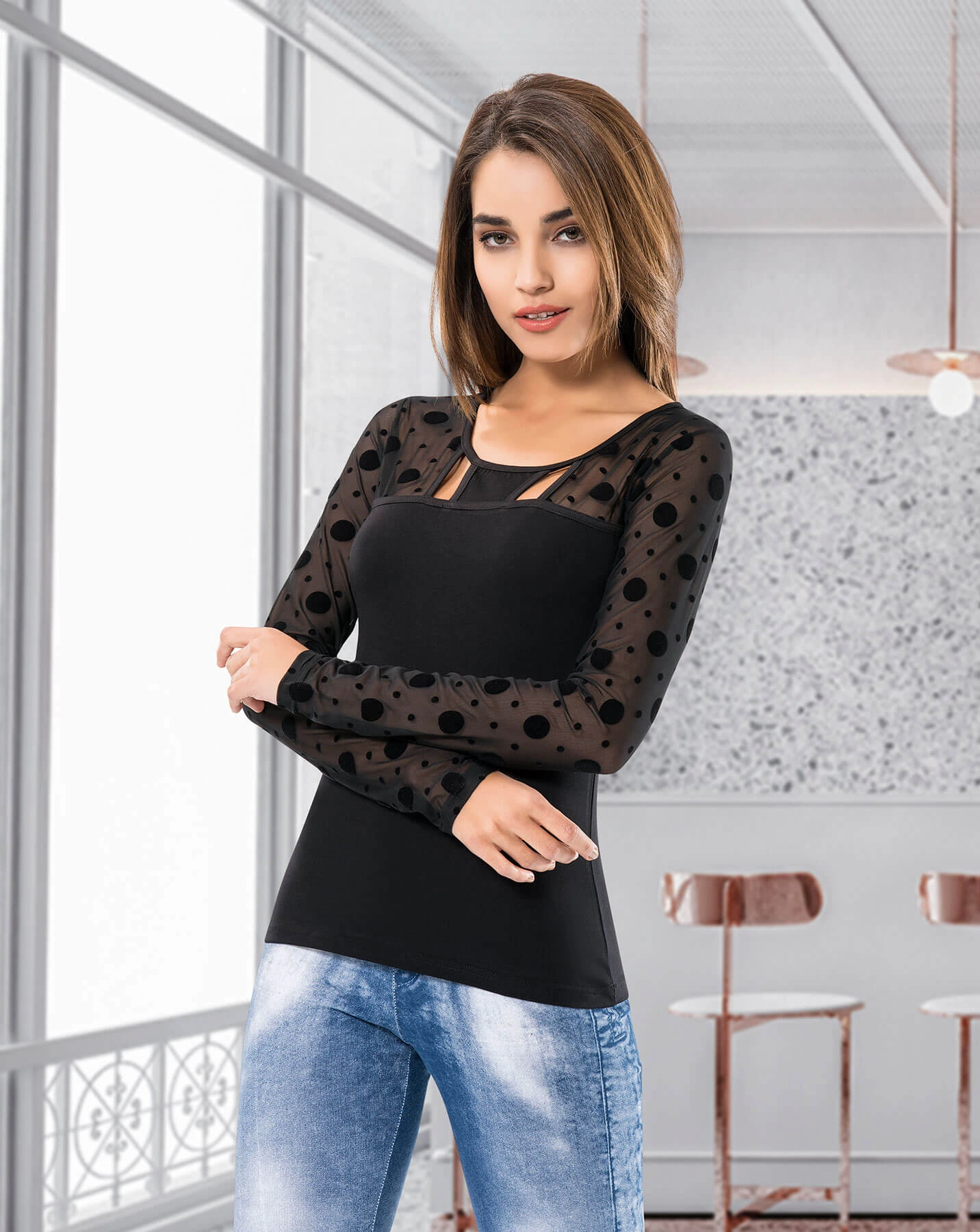 Lesca Uzun Kol Kadın Body 120