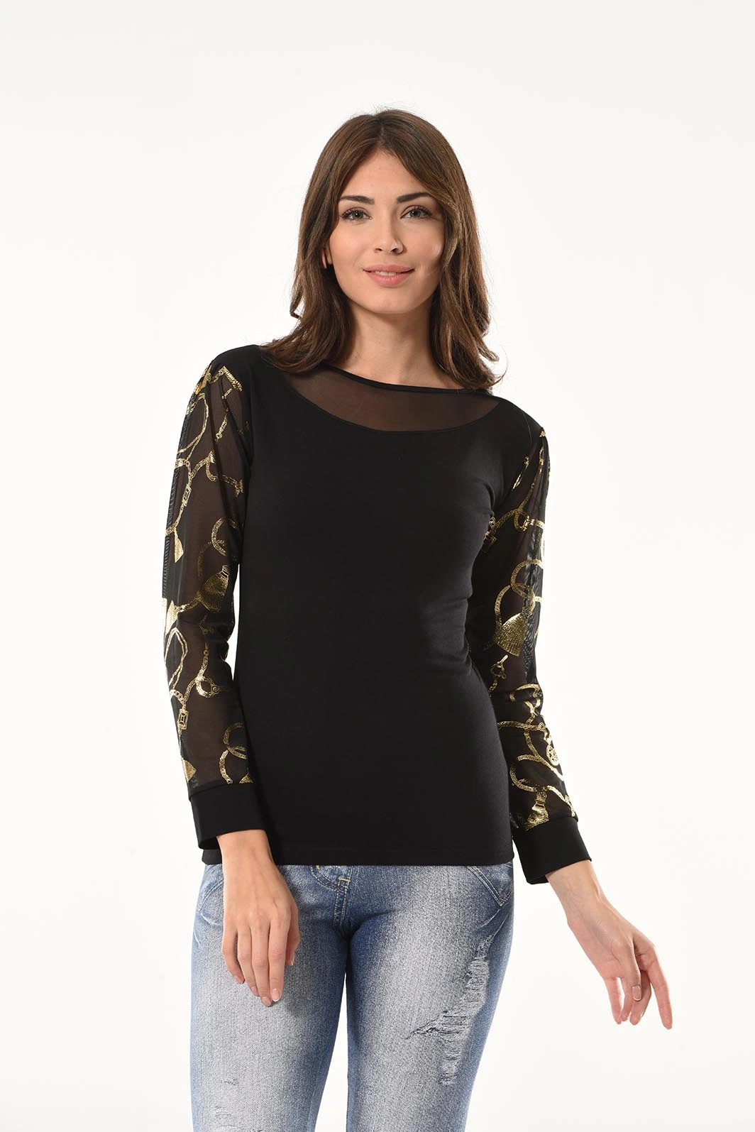 Lesca Varak Desenli Uzun Kol Body 144