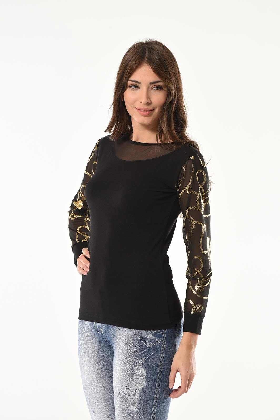 Lesca Varak Desenli Uzun Kol Body 144