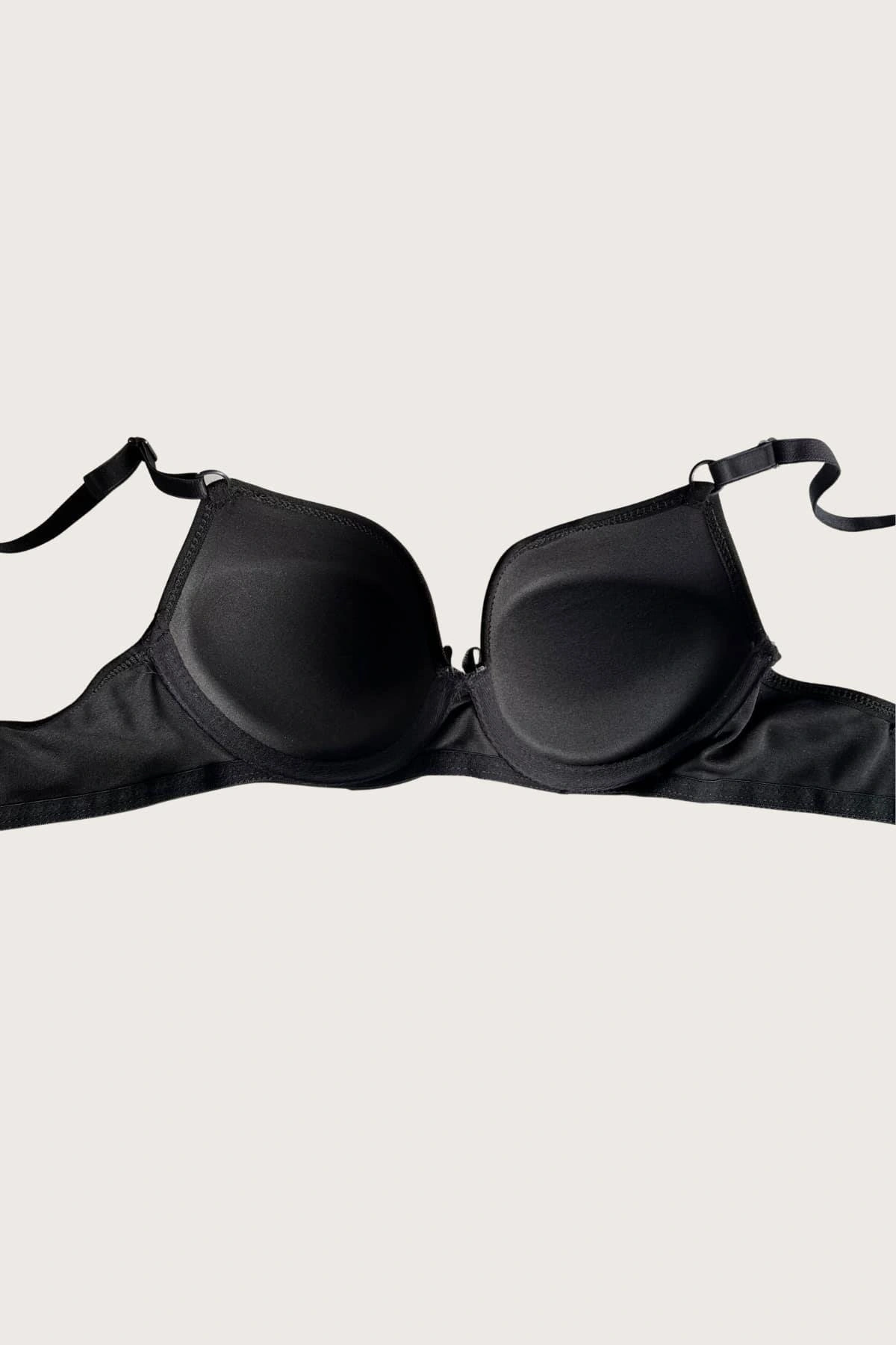 Mikro Kumaş Push Up Dolgulu Balenli Günlük Tek Destekli Sütyen