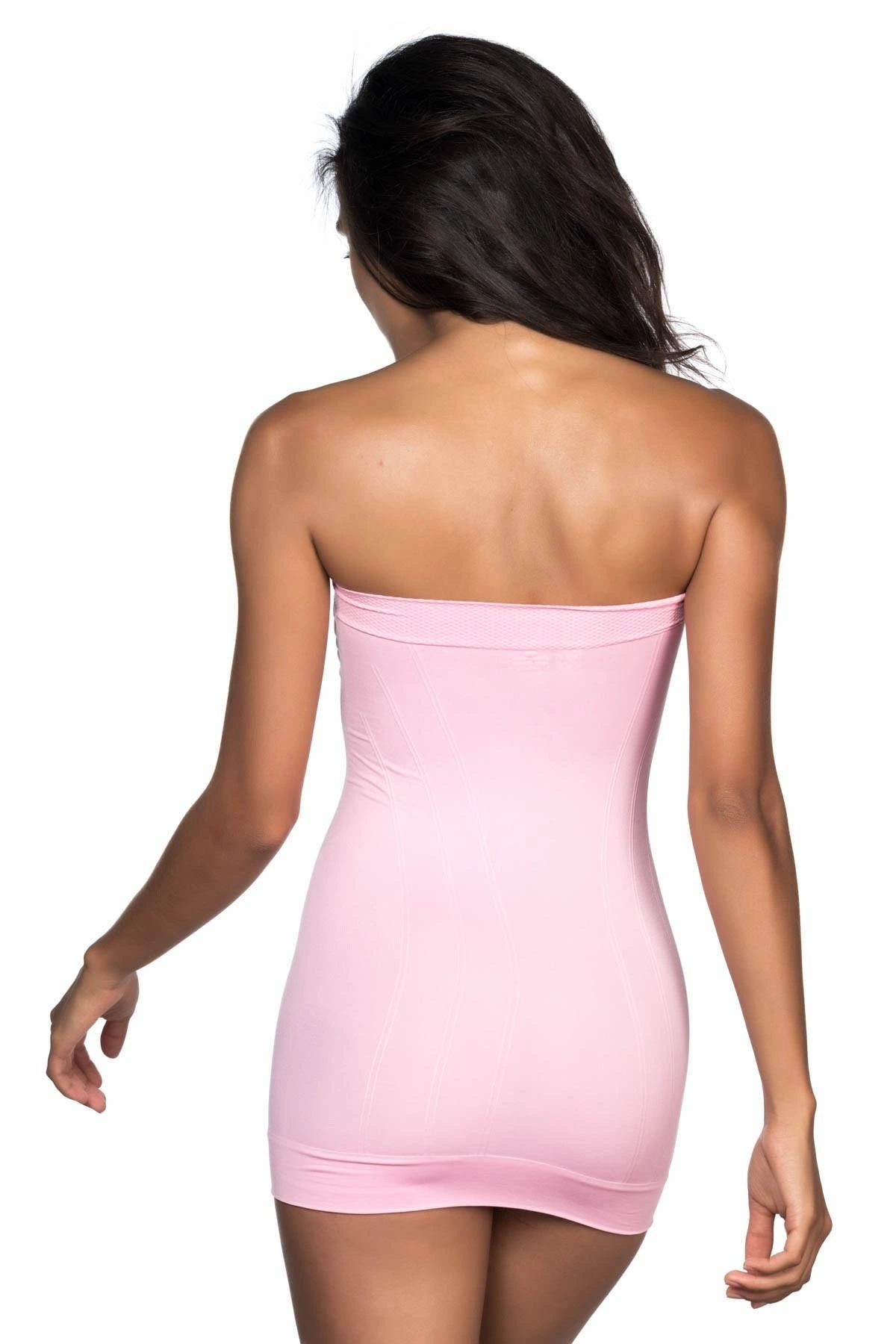 Pembe Mı Emay 5005 Soft Desenli Straplez Atlet