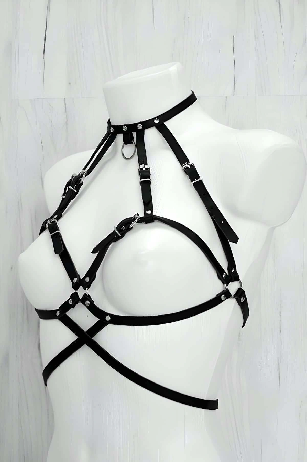 Seksi Giyim Deri Harness - Brf330
