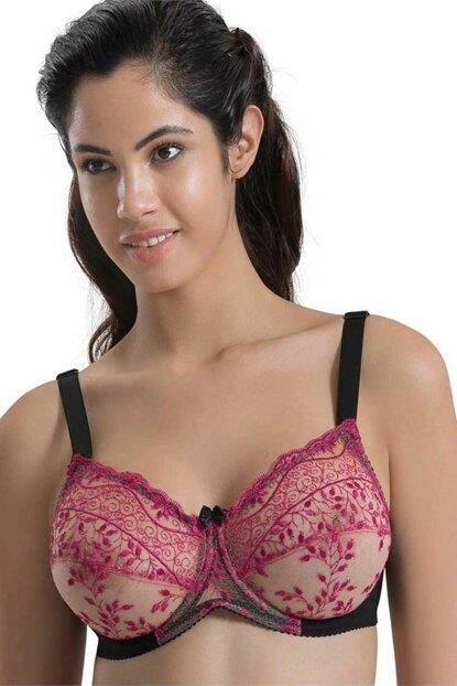 Siyah Bordo Mı Emay 148 D Balenli Toparlayıcı Sütyen