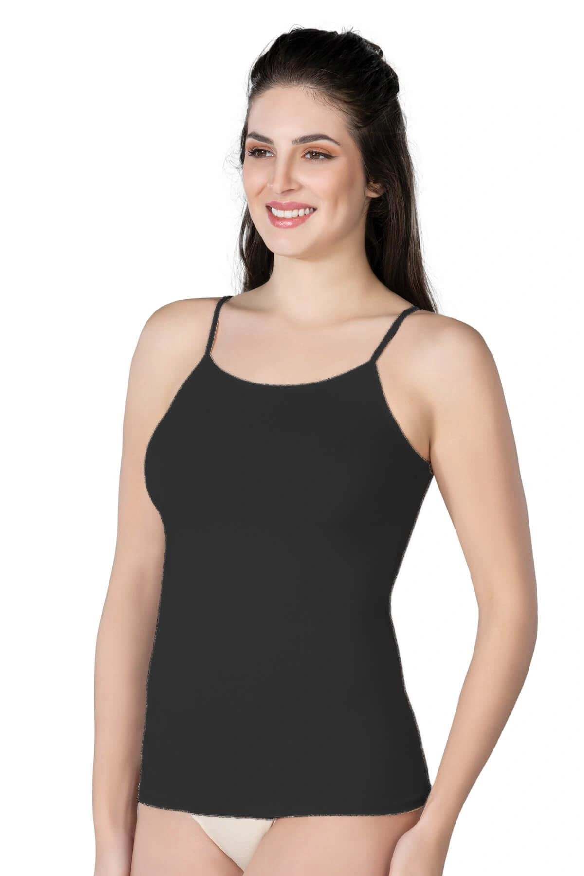 Siyah Mı Emay 1410 Modal Cotton İnce Askılı Atlet