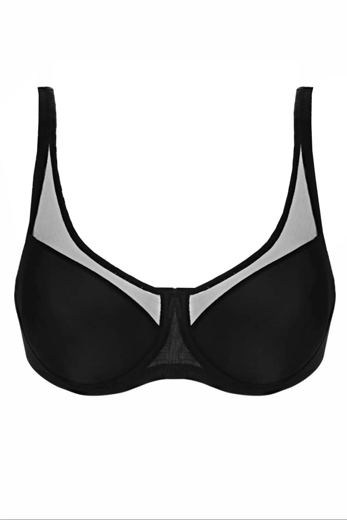 Siyah Mı Emay 167c Pedli Tül Toparlayıcı Sütyen