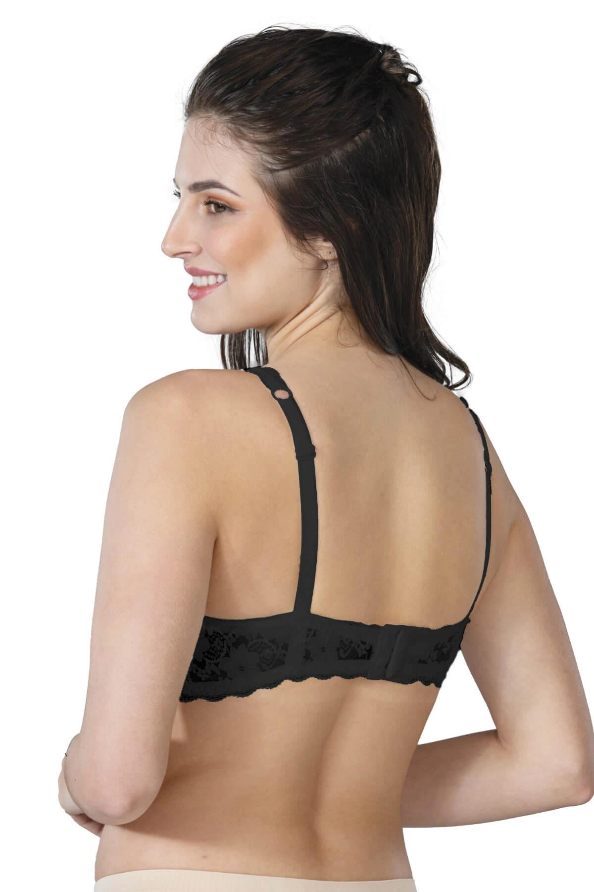 Siyah Mı Emay 188 C Pedli Dantelli Telli Toparlayıcı Sütyen