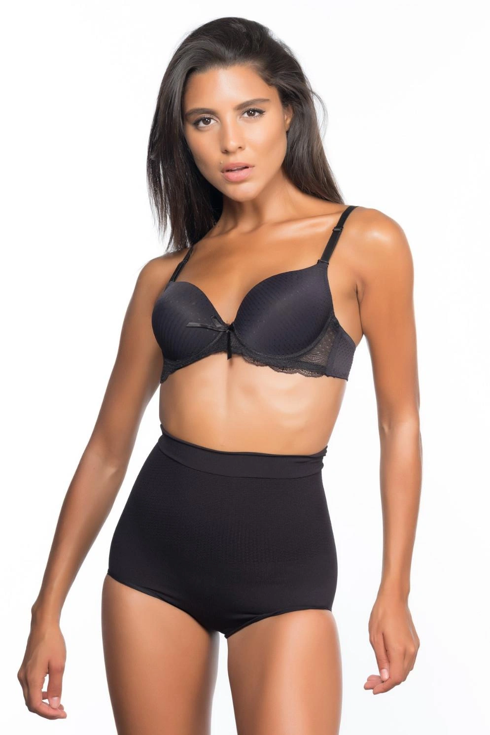 Siyah Mı Emay 2057 Yüksek Bel Masajlı Slip Korse