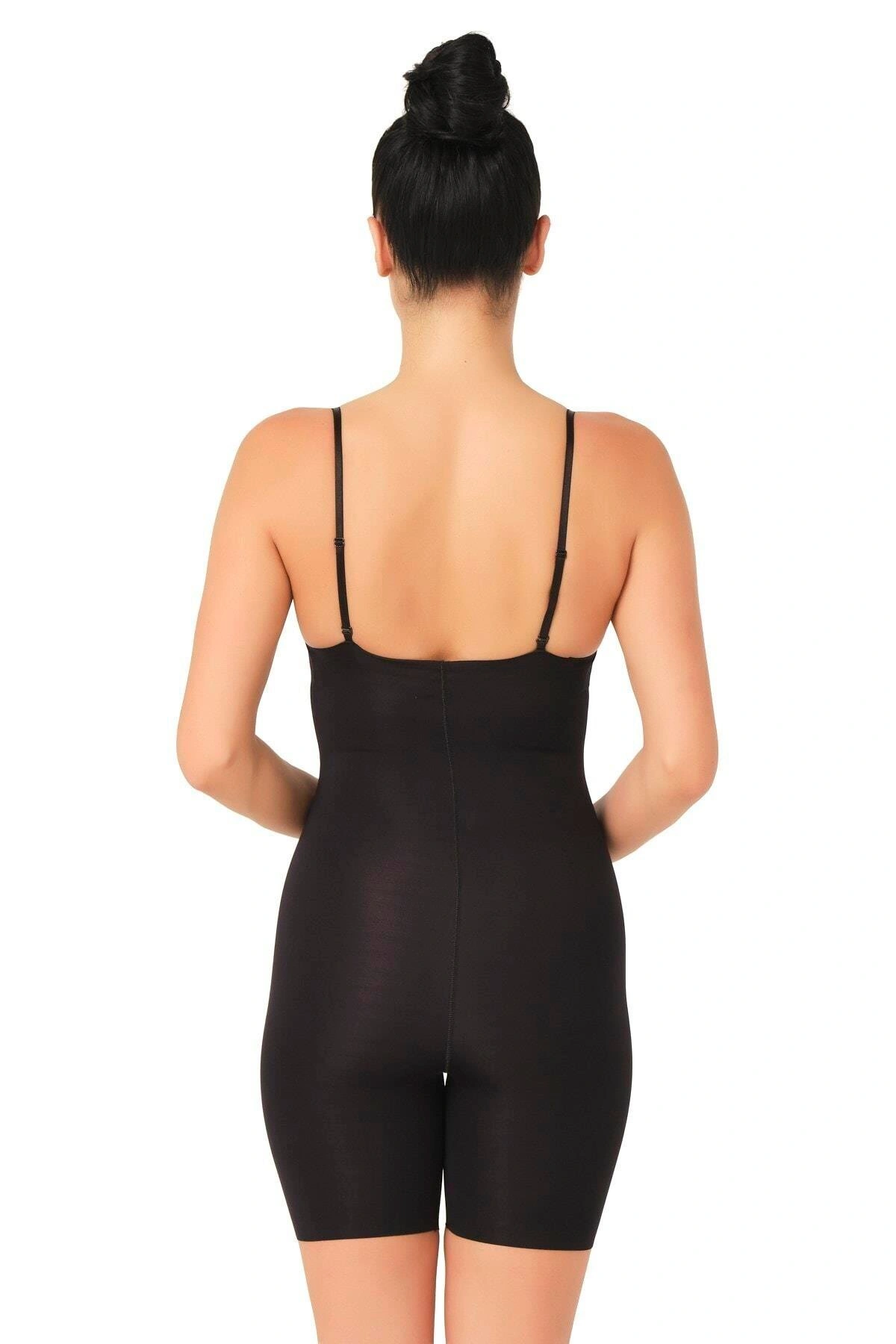 Siyah Mı Emay 2758 Lazer Kesim Göğsü Açık Boxer  Korse