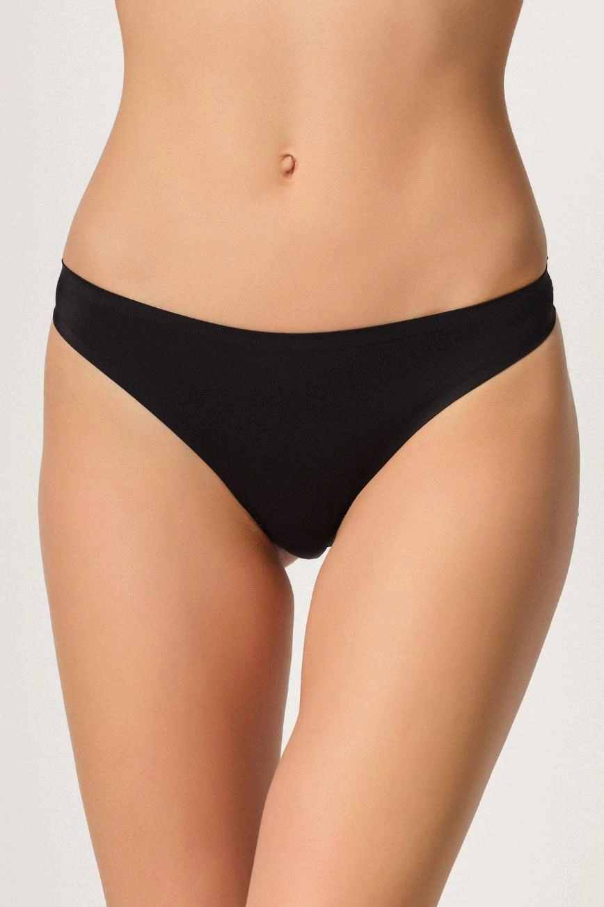 Siyah Mı Emay 2802 Yapıştırma Lazer Kesim String Külot