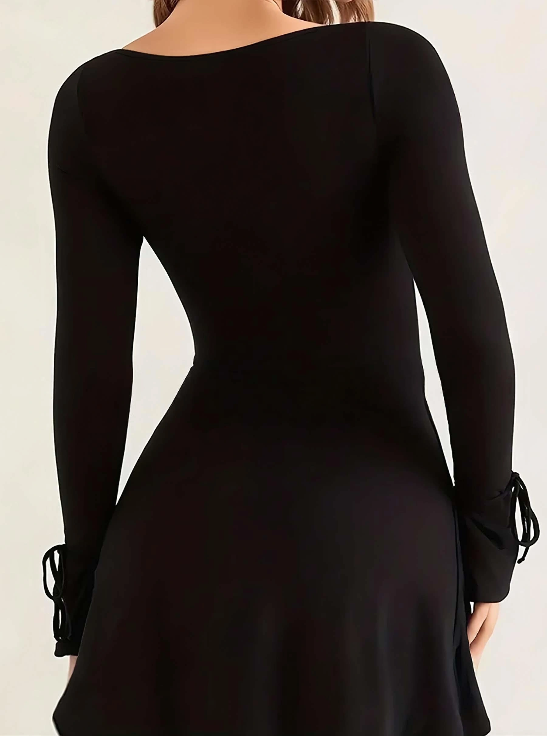 Siyah Şık Fantezi Elbisesi, Kadın Gecelik