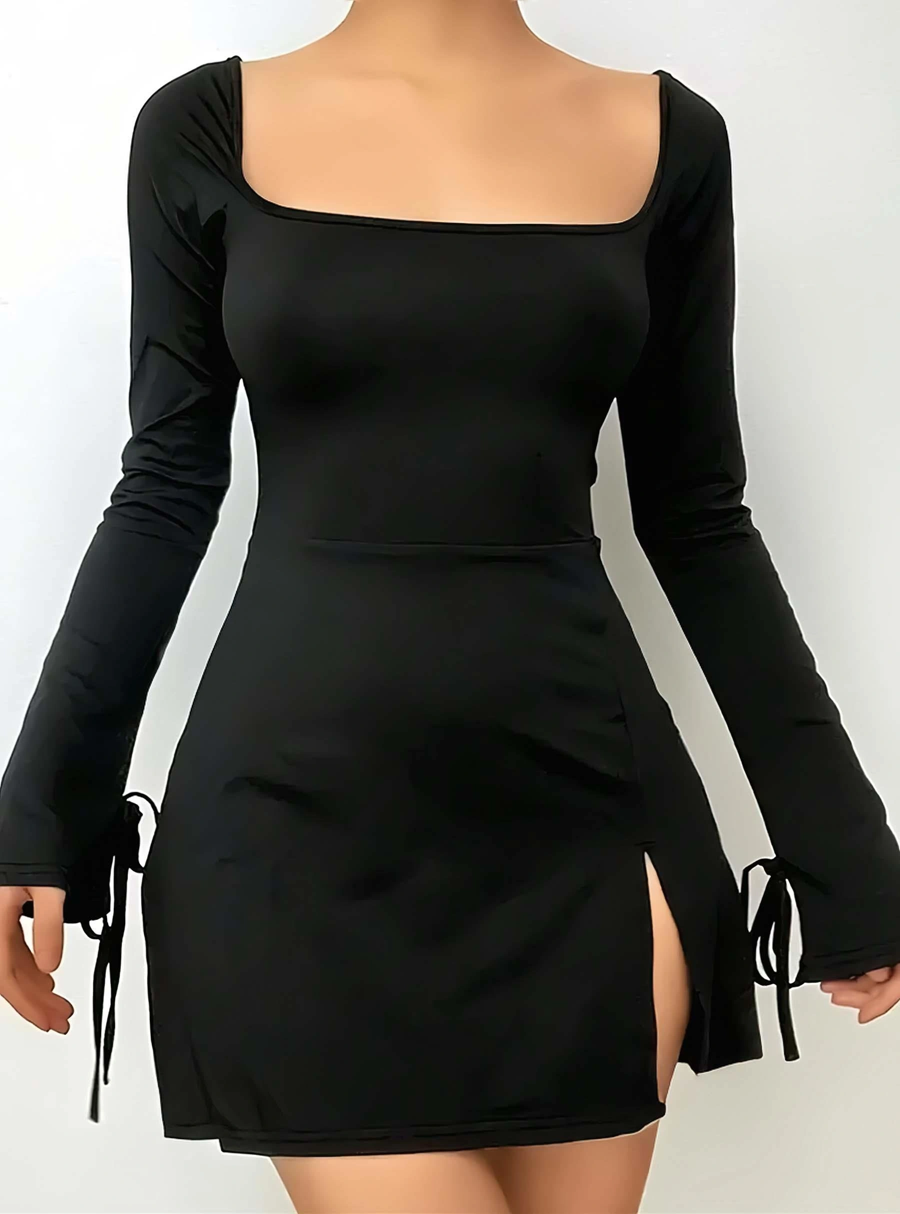 Siyah Şık Fantezi Elbisesi, Kadın Gecelik