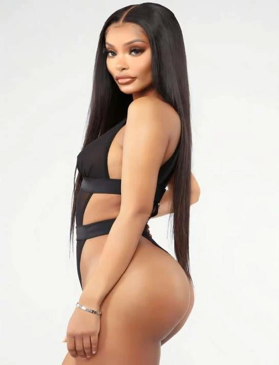 Siyah Transparan Tül Fantezi Babydoll