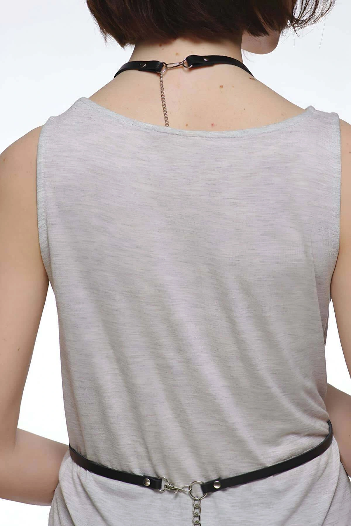 T-shirt, Gömlek Üzeri Deri Aksesuar - Brf183