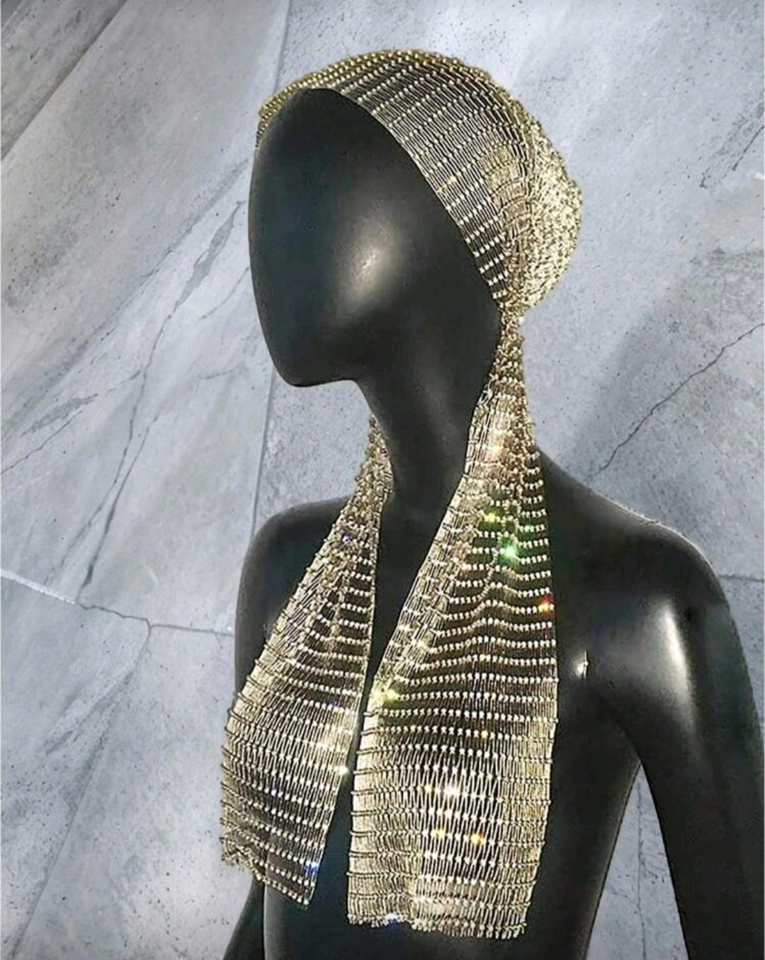 Taşlı Kafa Aksesuarı Kristal Bandana