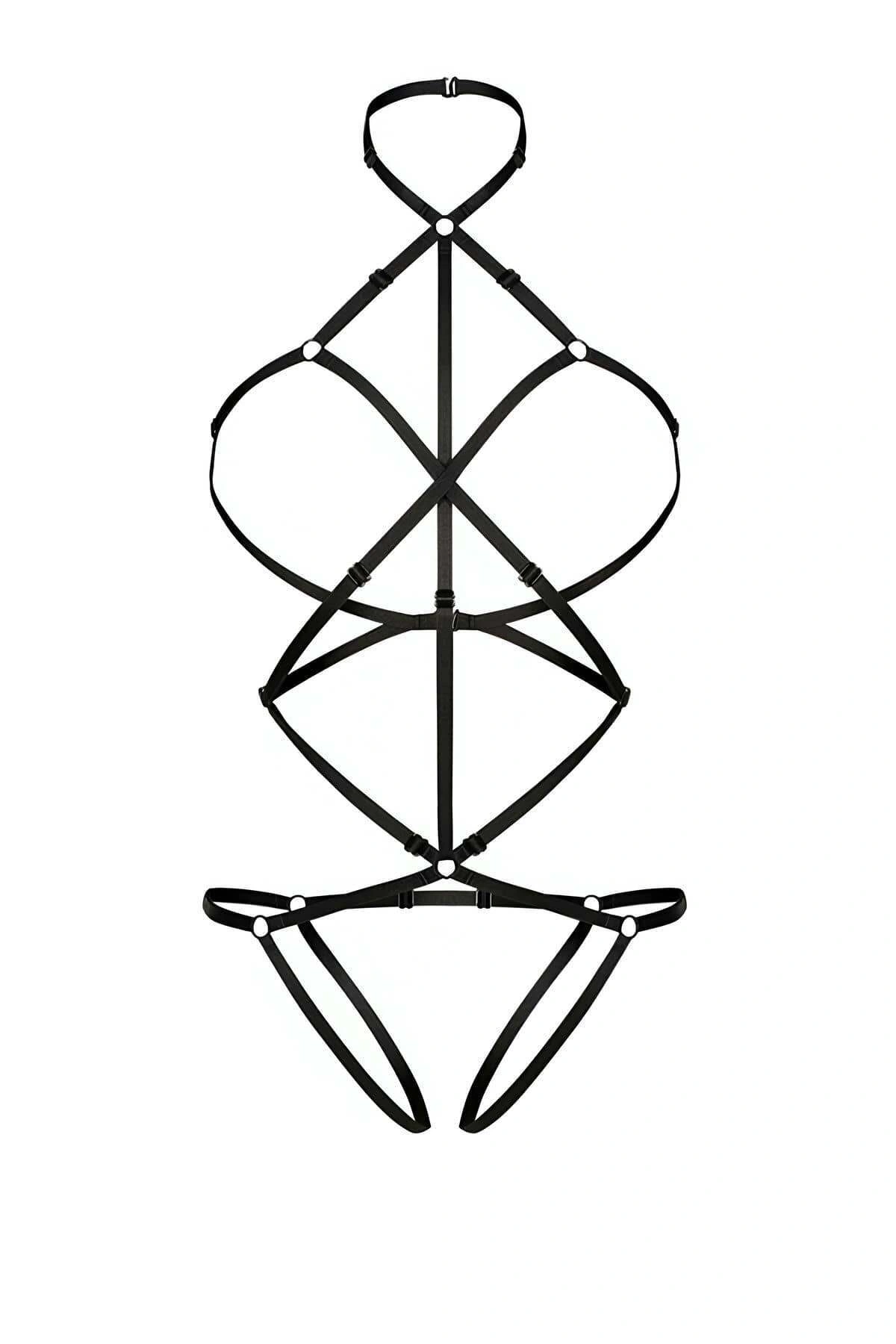 Vücudu Saran Seksi Harness - Brf37