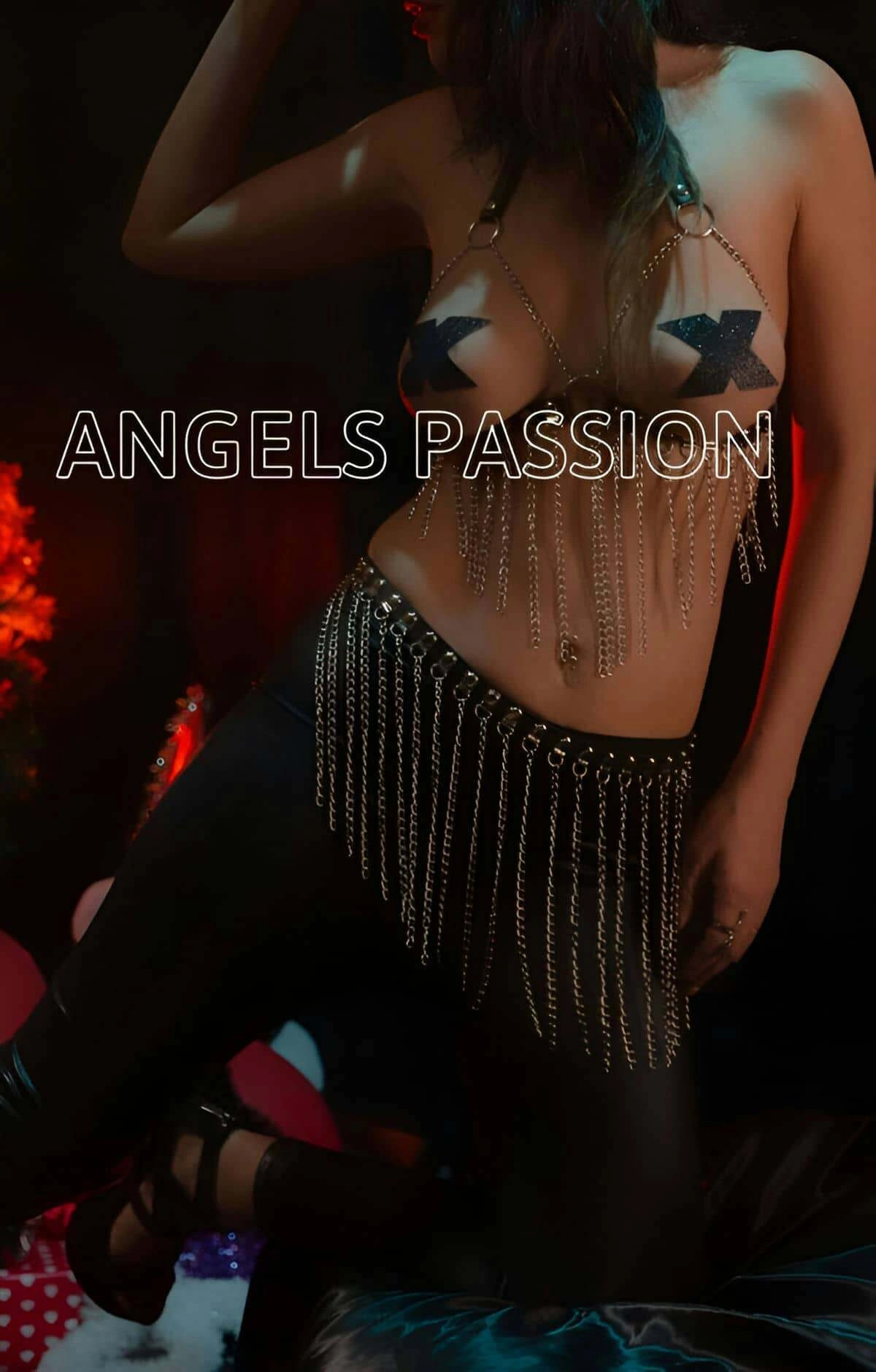 Zincirli Seksi Harness Takım, Zincirli Etek - Brf504